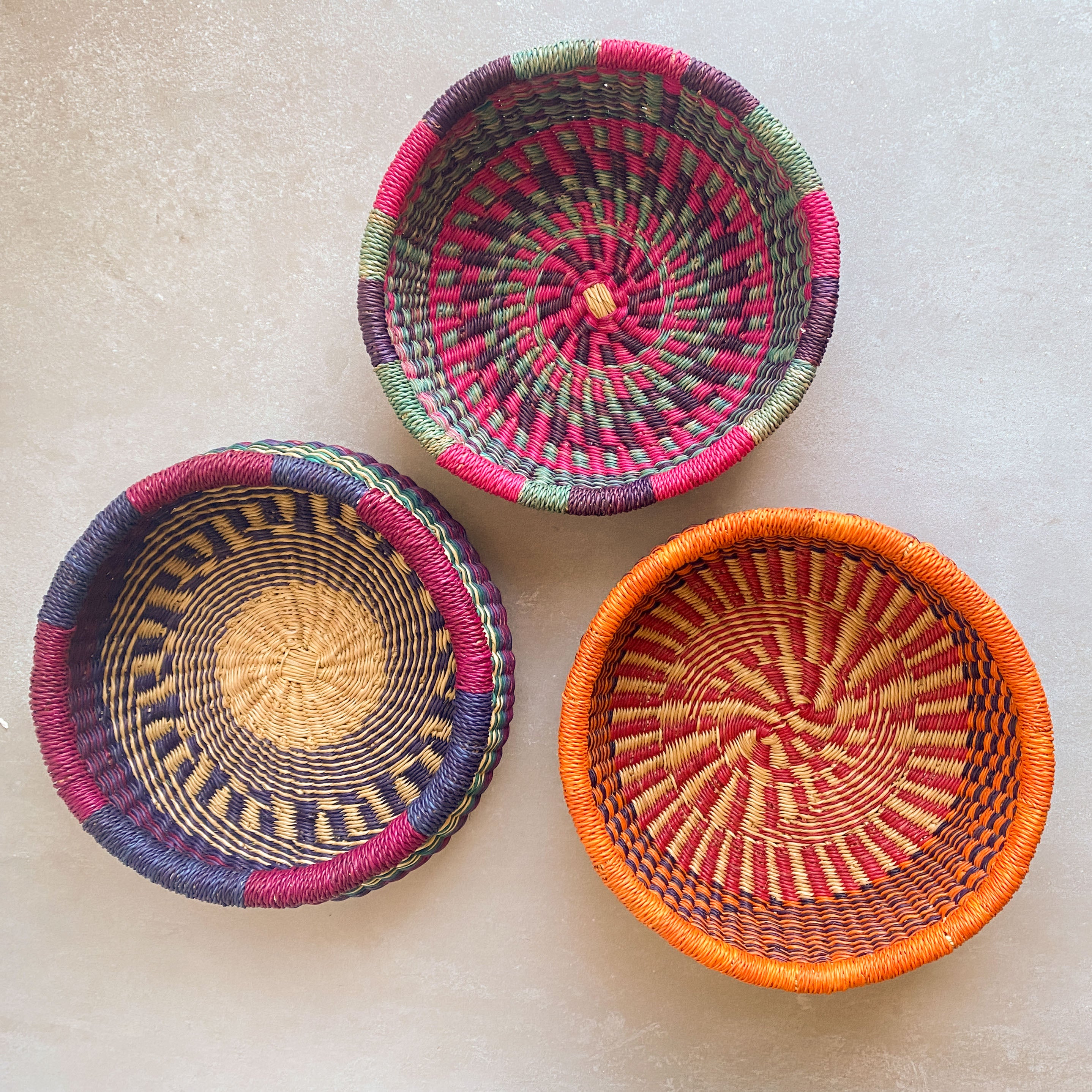 Round Bolga Basket - Ten Thousand Villages
