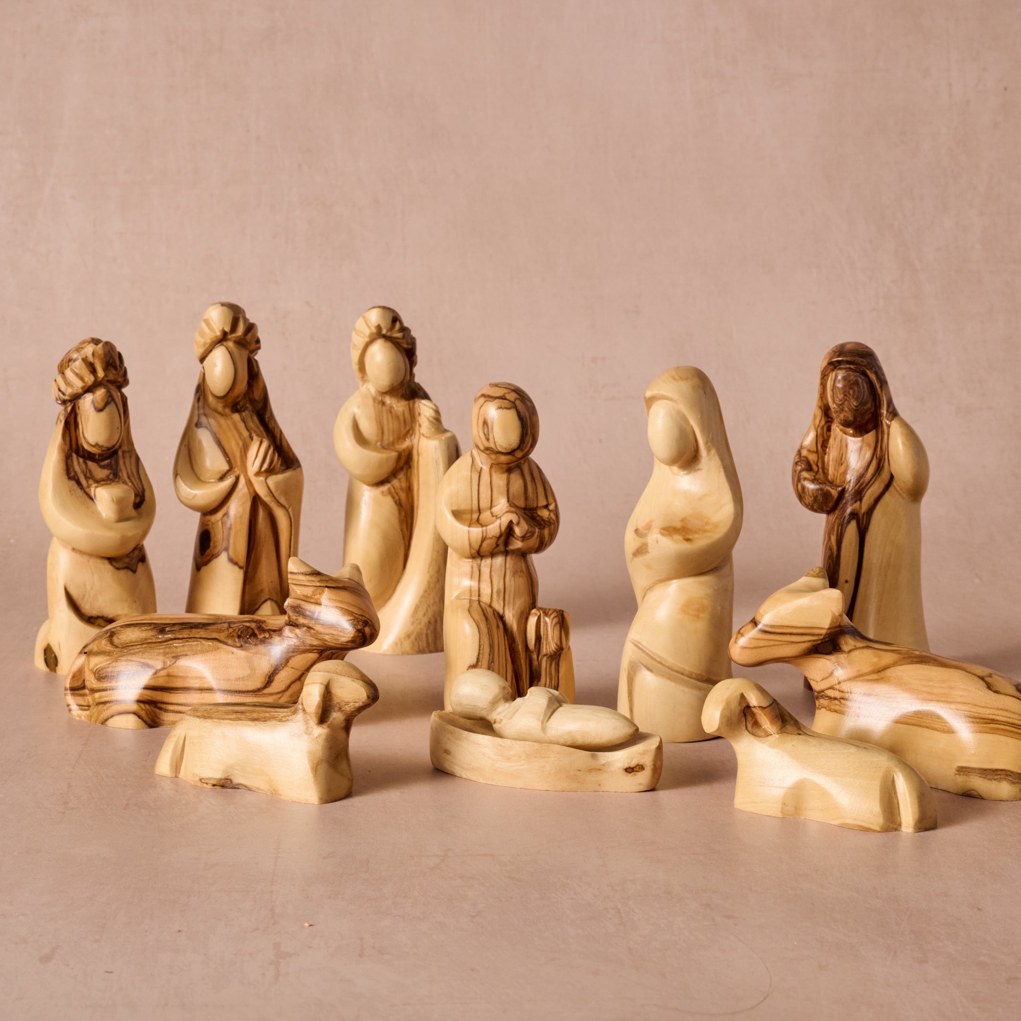 Carved Olive Wood Nativity - Ten Thousand Villages