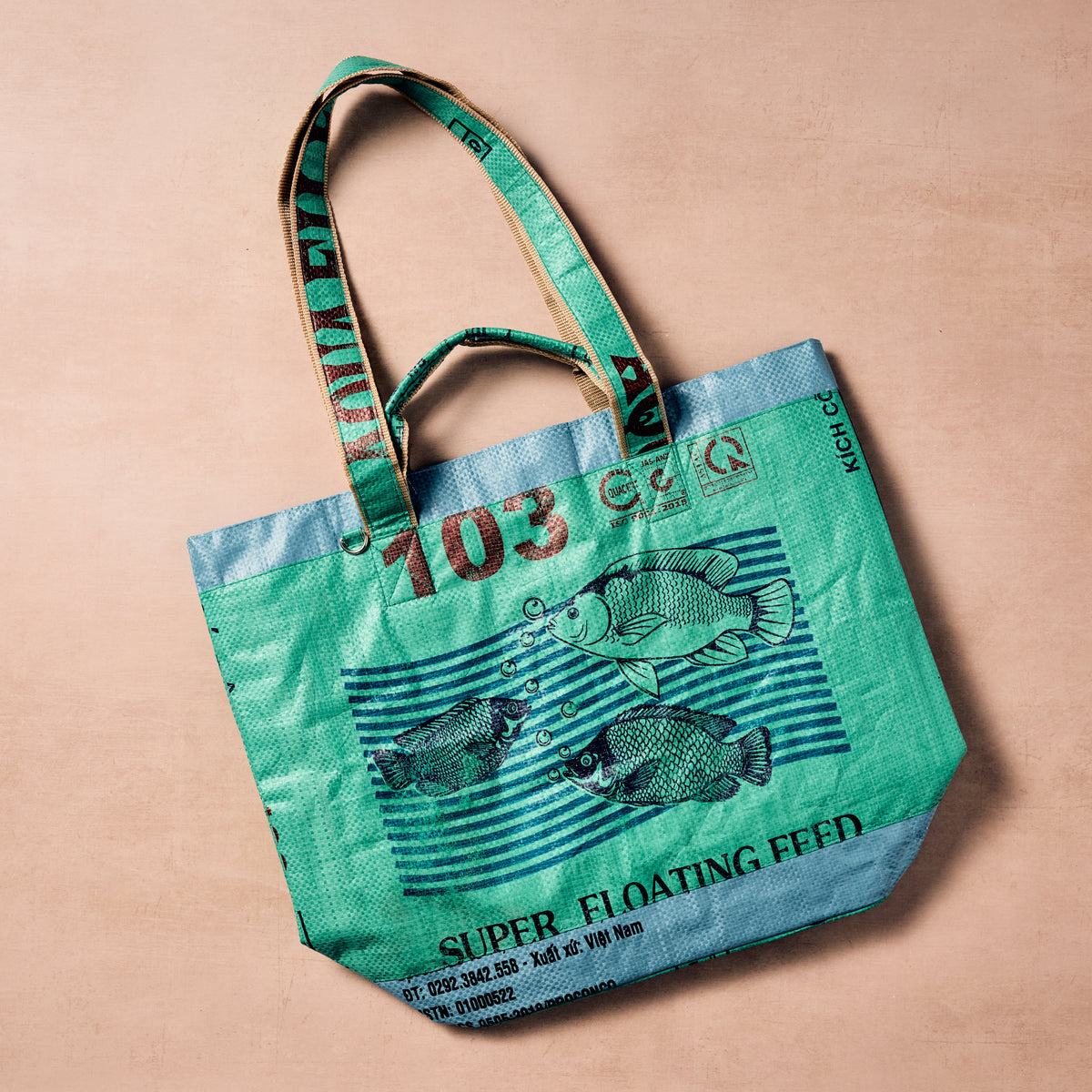 Trei Recycled Feed Bag Lined Tote - Ten Thousand Villages