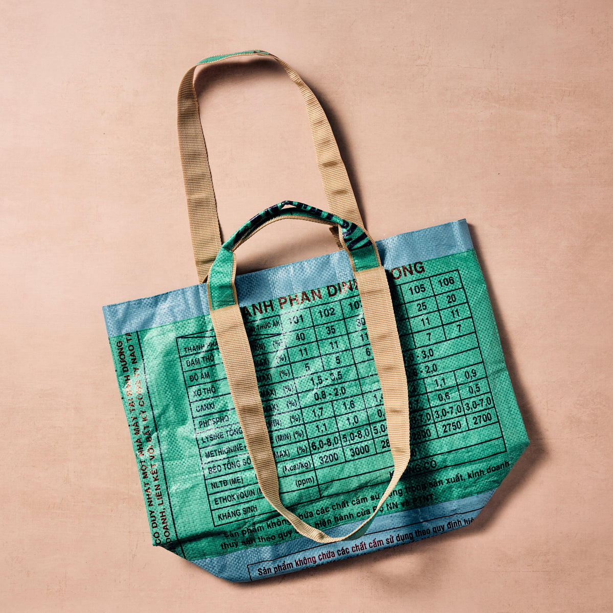 Trei Recycled Feed Bag Lined Tote - Ten Thousand Villages