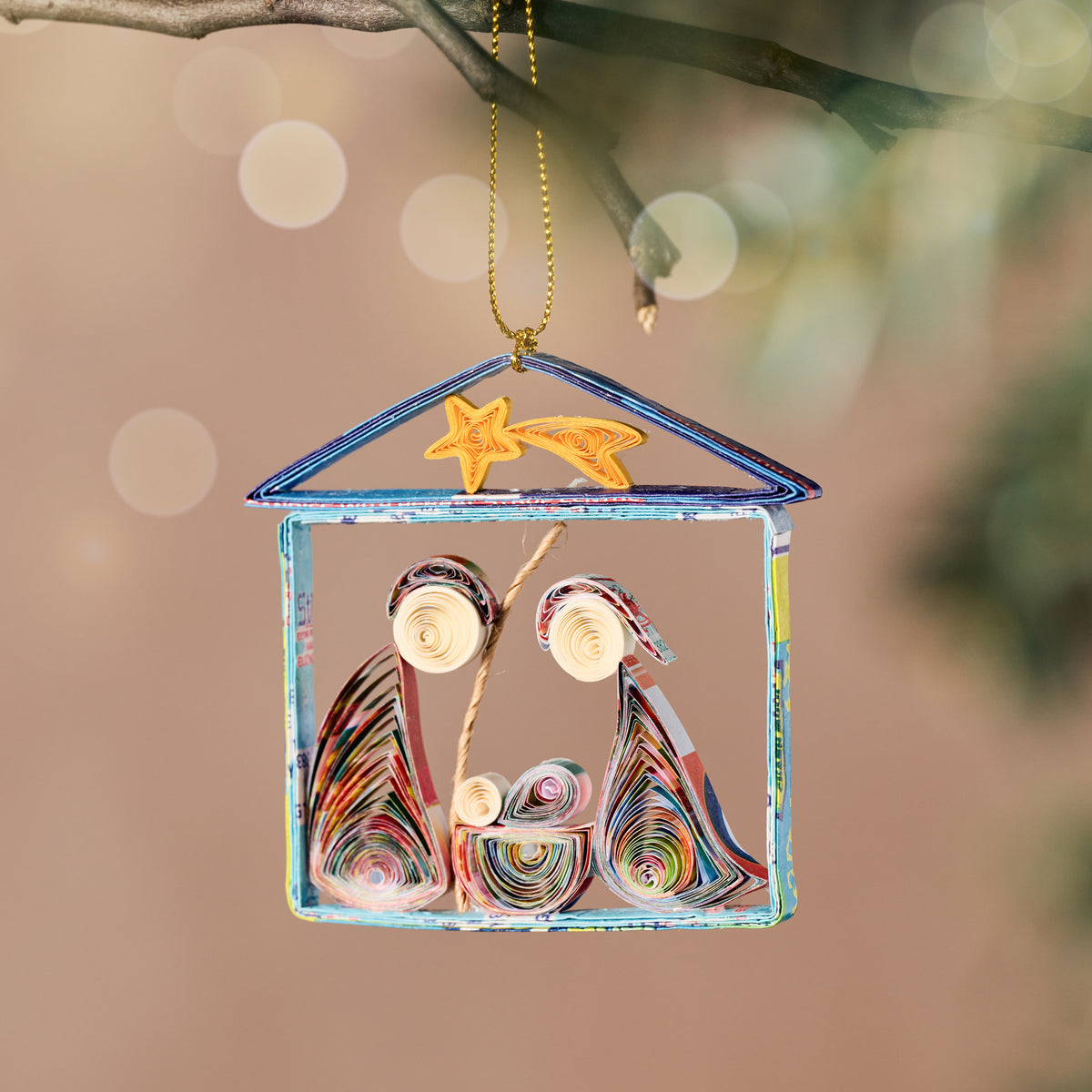 Quilled Nativity Ornament - Ten Thousand Villages