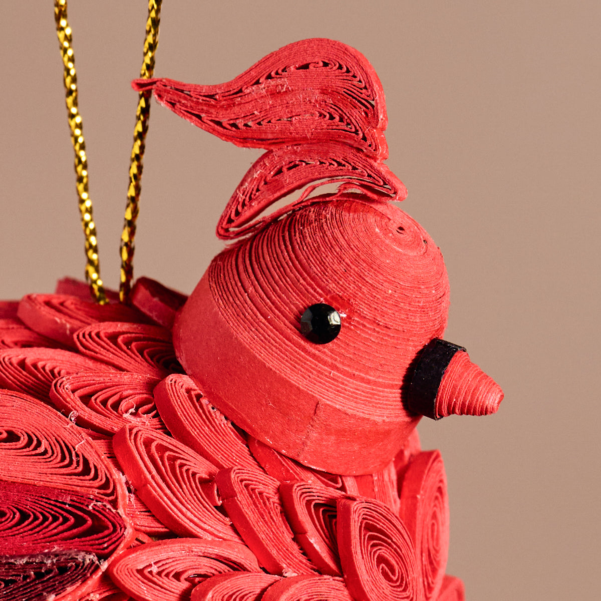 Dep Quilled Cardinal Ornament - Ten Thousand Villages