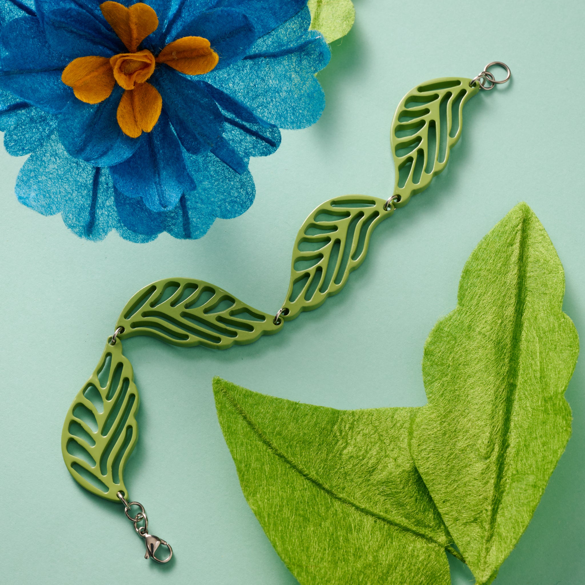 Bodhi Painted Leaves Bracelet - Ten Thousand Villages