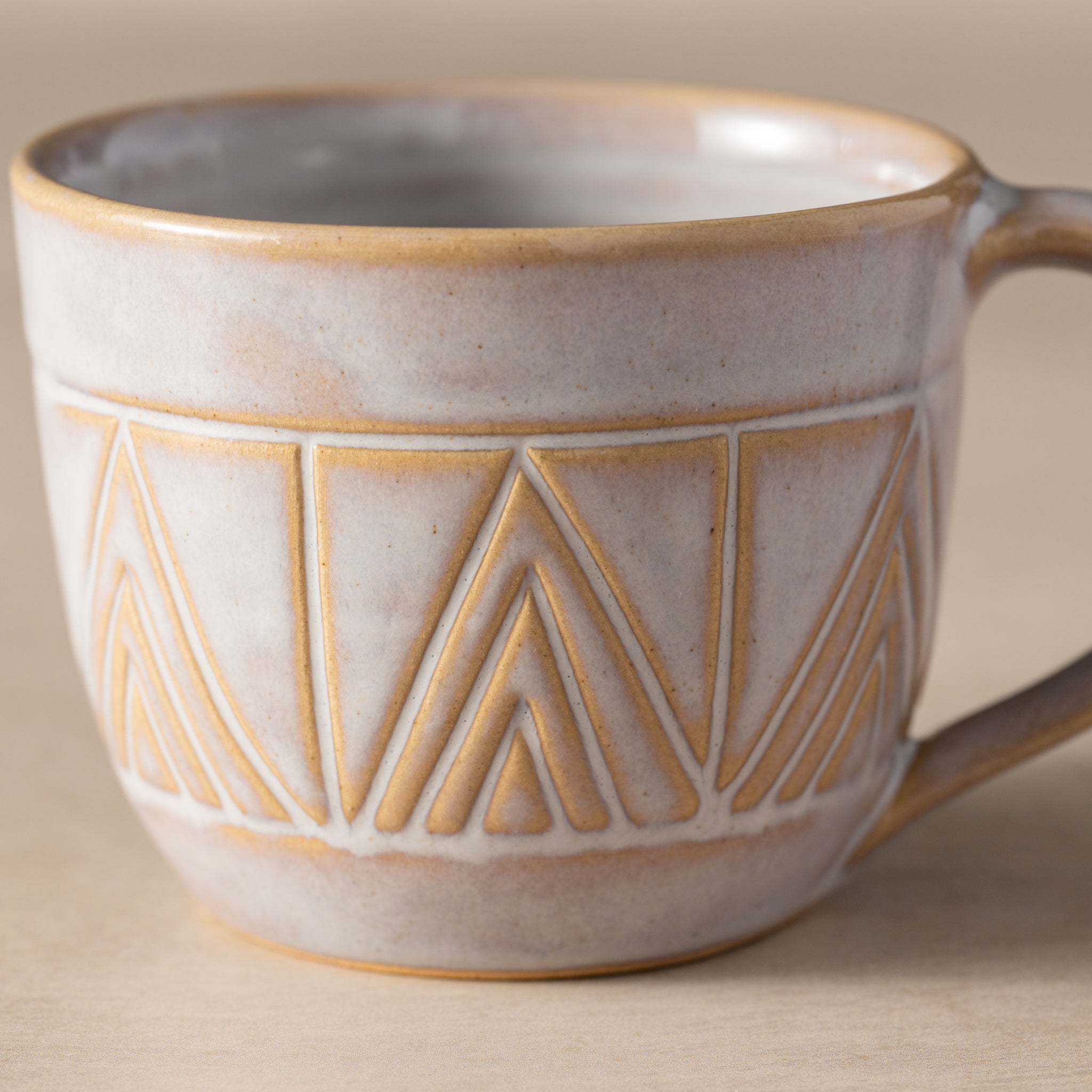 Mountain Peaks Ceramic Tea Cup - Ten Thousand Villages