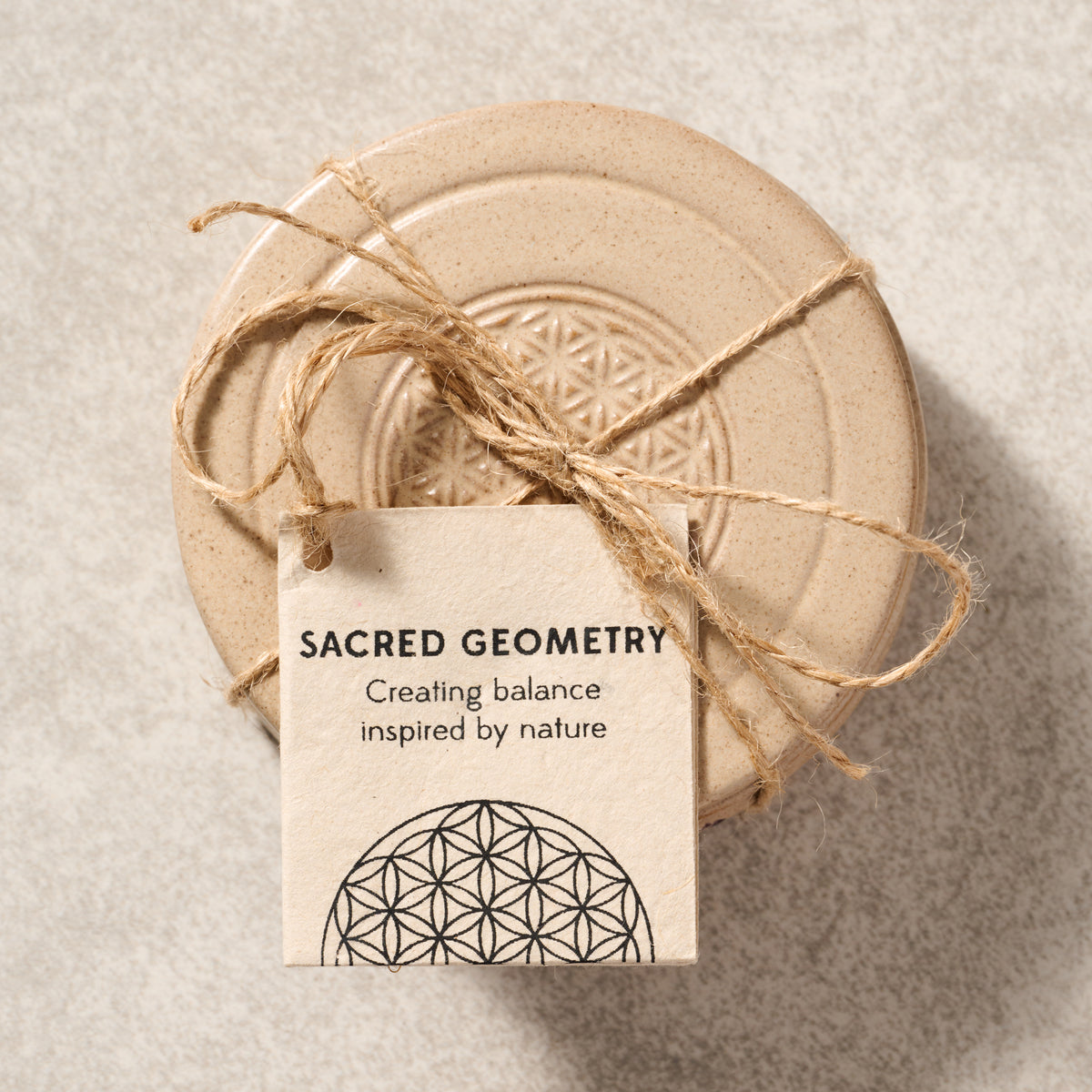 Sacred Geometry Ceramic Coasters - Ten Thousand Villages