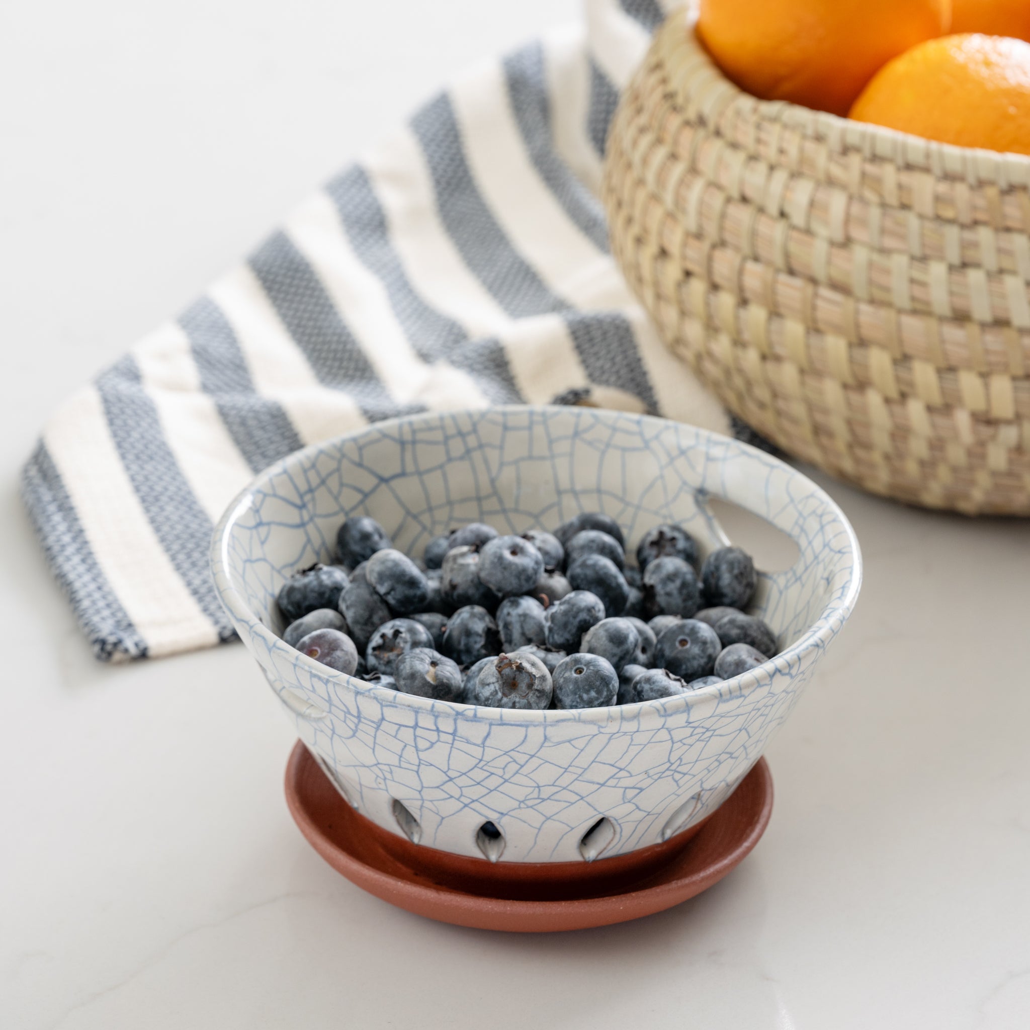 Ciya Blue Crackle Berry Bowl - Ten Thousand Villages