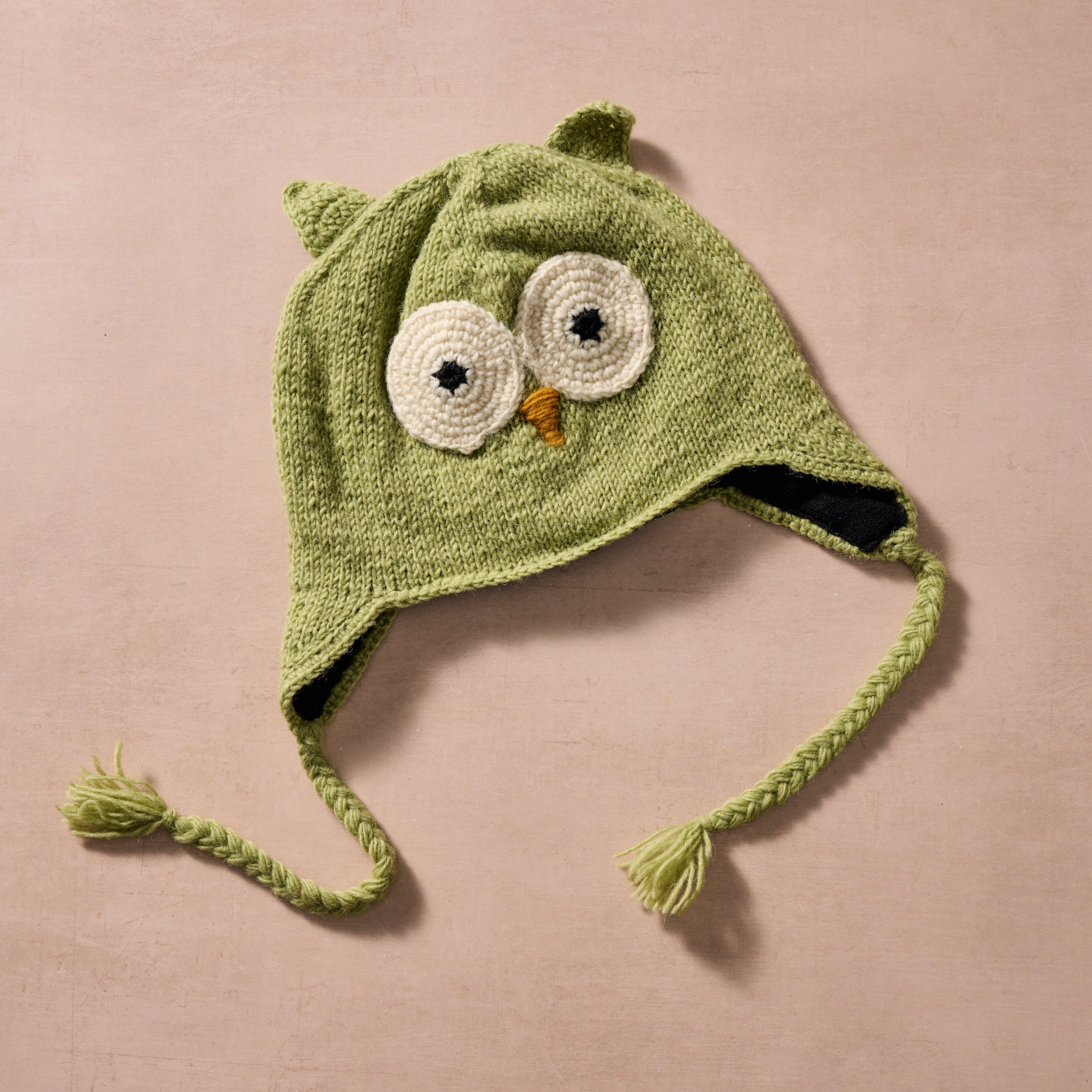 Bina Sage Owl Beanie - Adult - Ten Thousand Villages