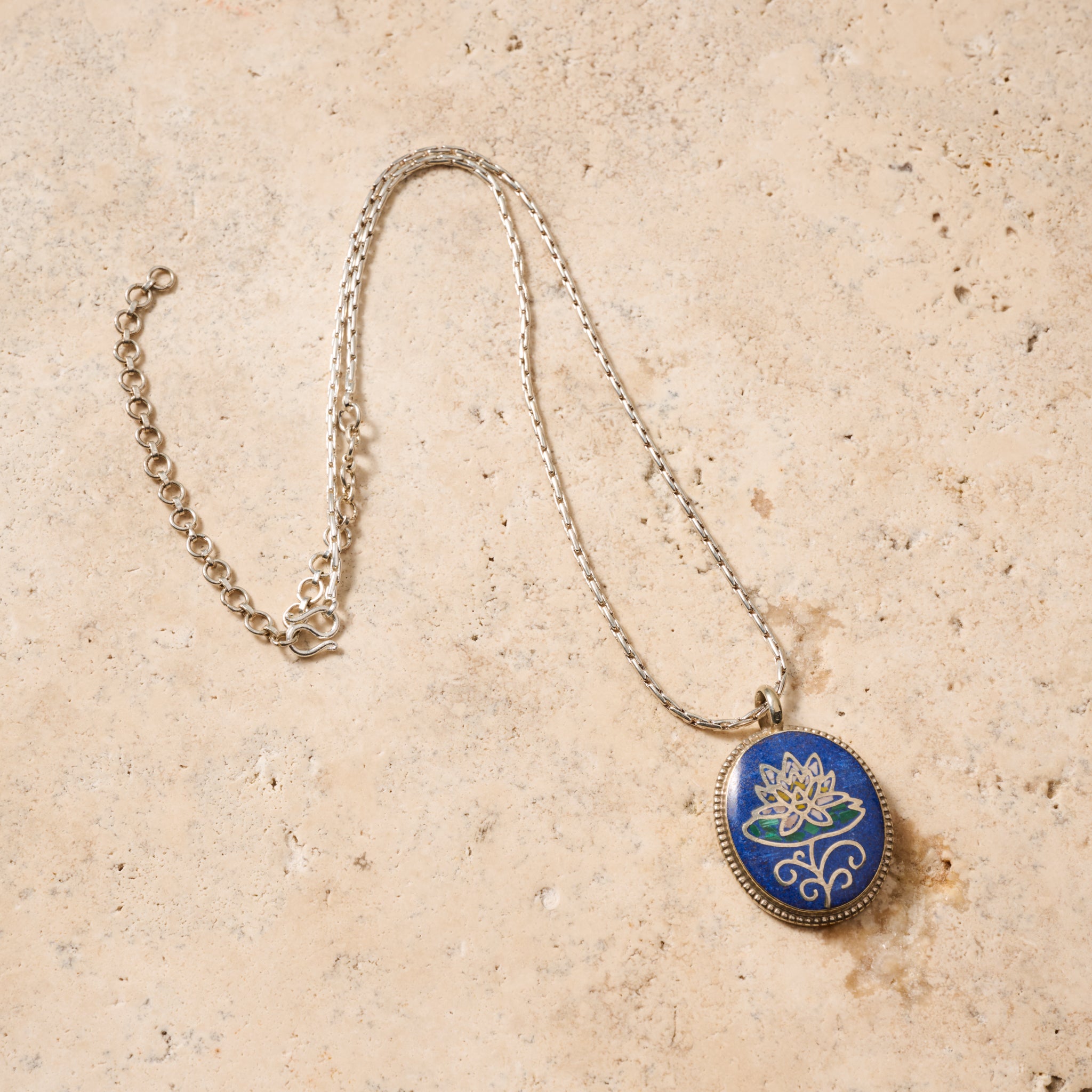 Lotus Mosaic Pendant Necklace - Ten Thousand Villages