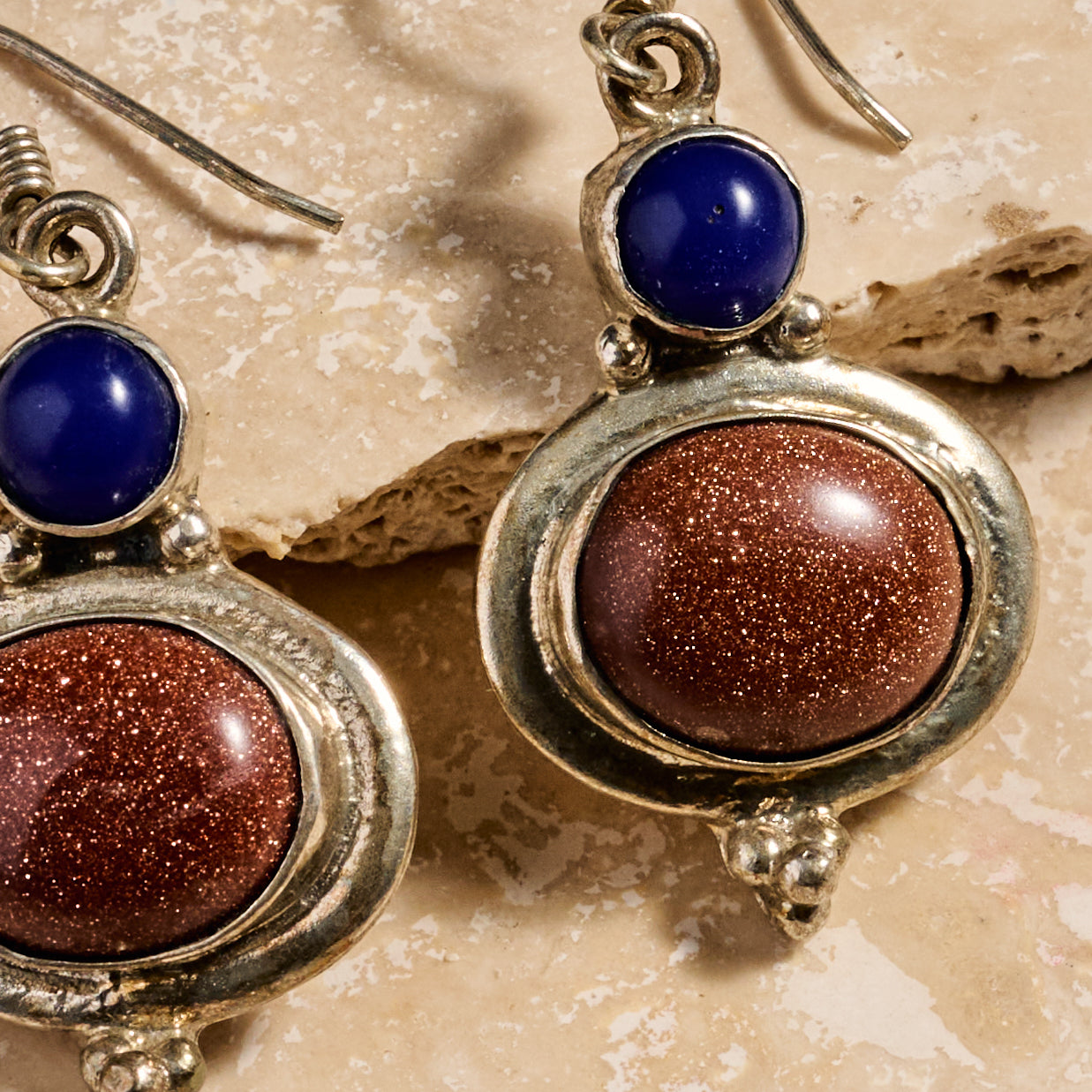 Styacka Mixed Stone Dangle Earrings - Ten Thousand Villages