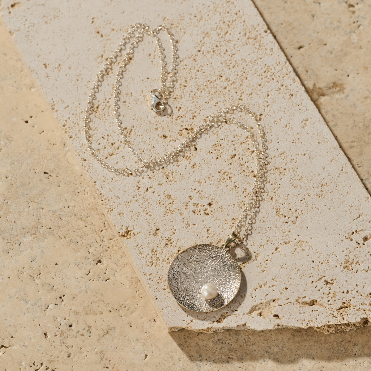 Nuna Silver and Pearl Necklace - Ten Thousand Villages