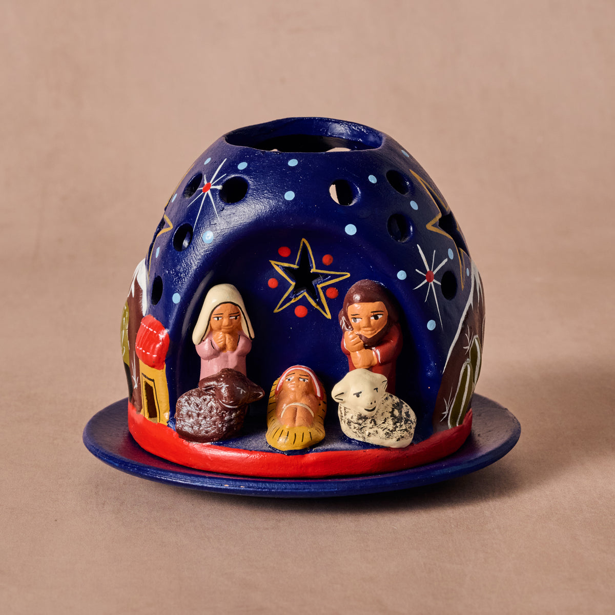 Mountain Tea Light Nativity - Ten Thousand Villages