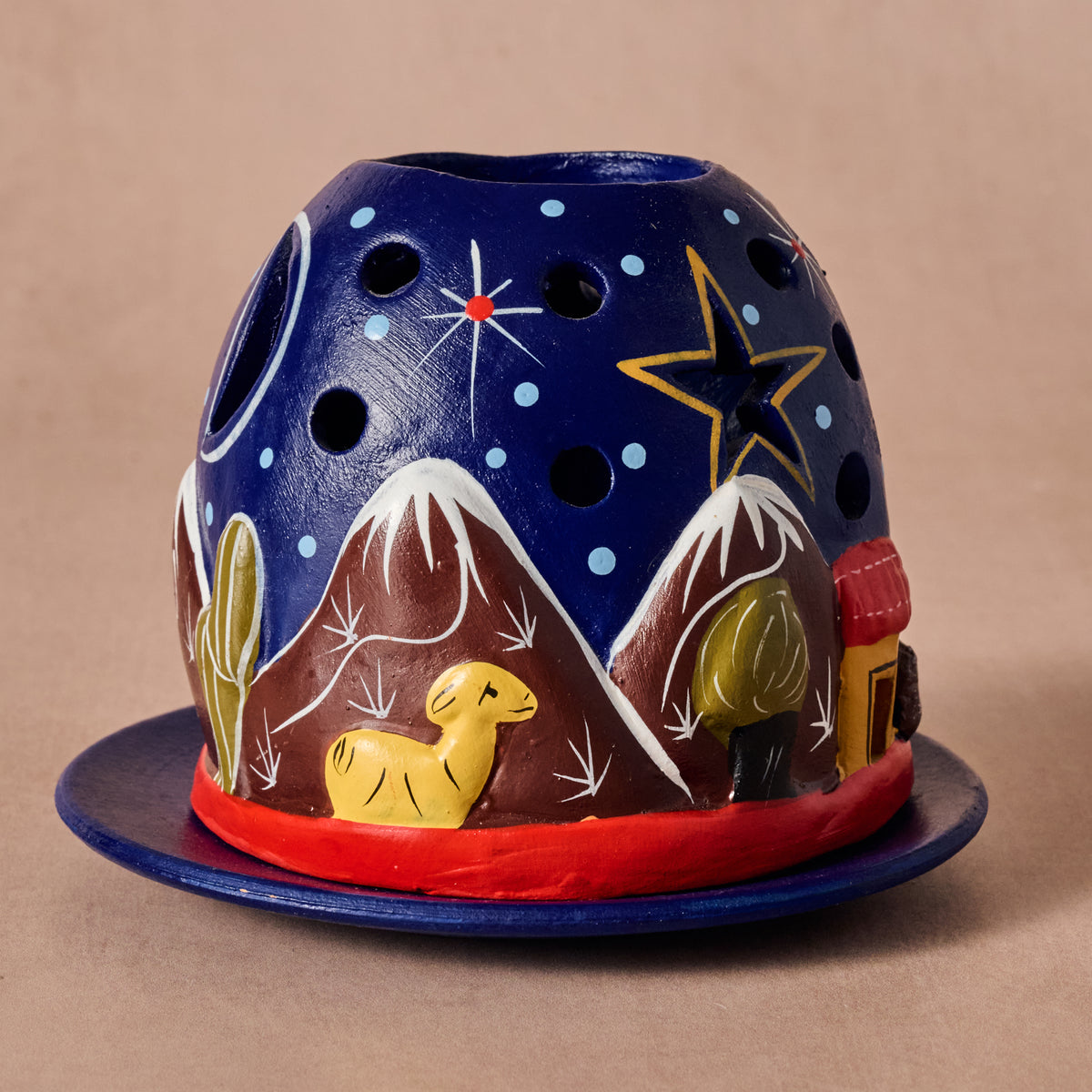 Mountain Tea Light Nativity - Ten Thousand Villages