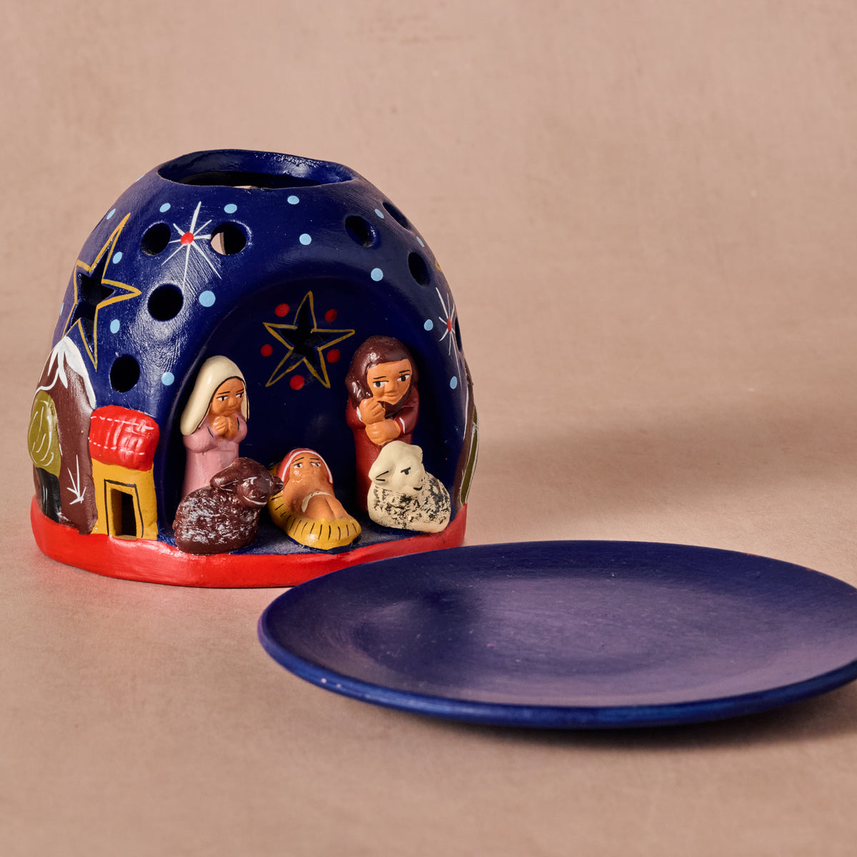 Mountain Tea Light Nativity - Ten Thousand Villages