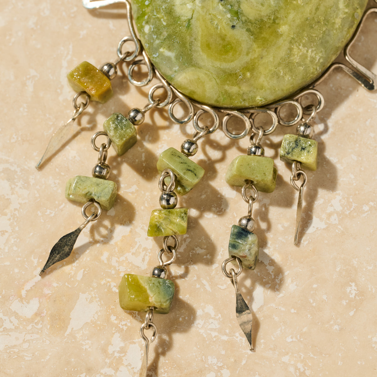 Waca Serpentine Stone Necklace - Ten Thousand Villages