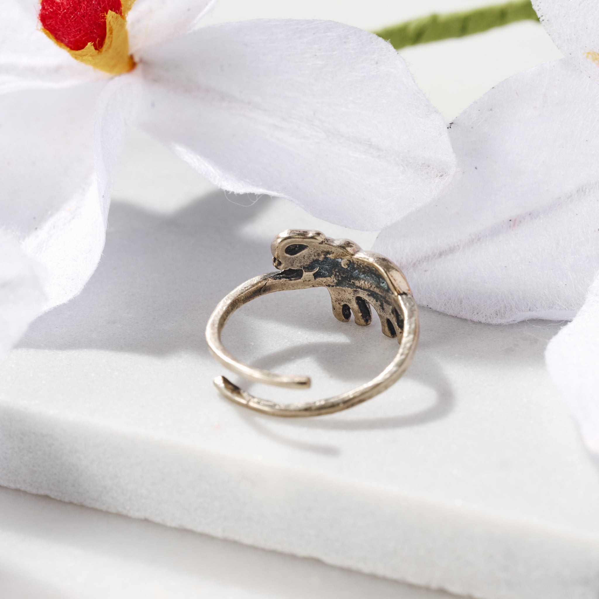 Amauta Metal Elephant Ring - Ten Thousand Villages