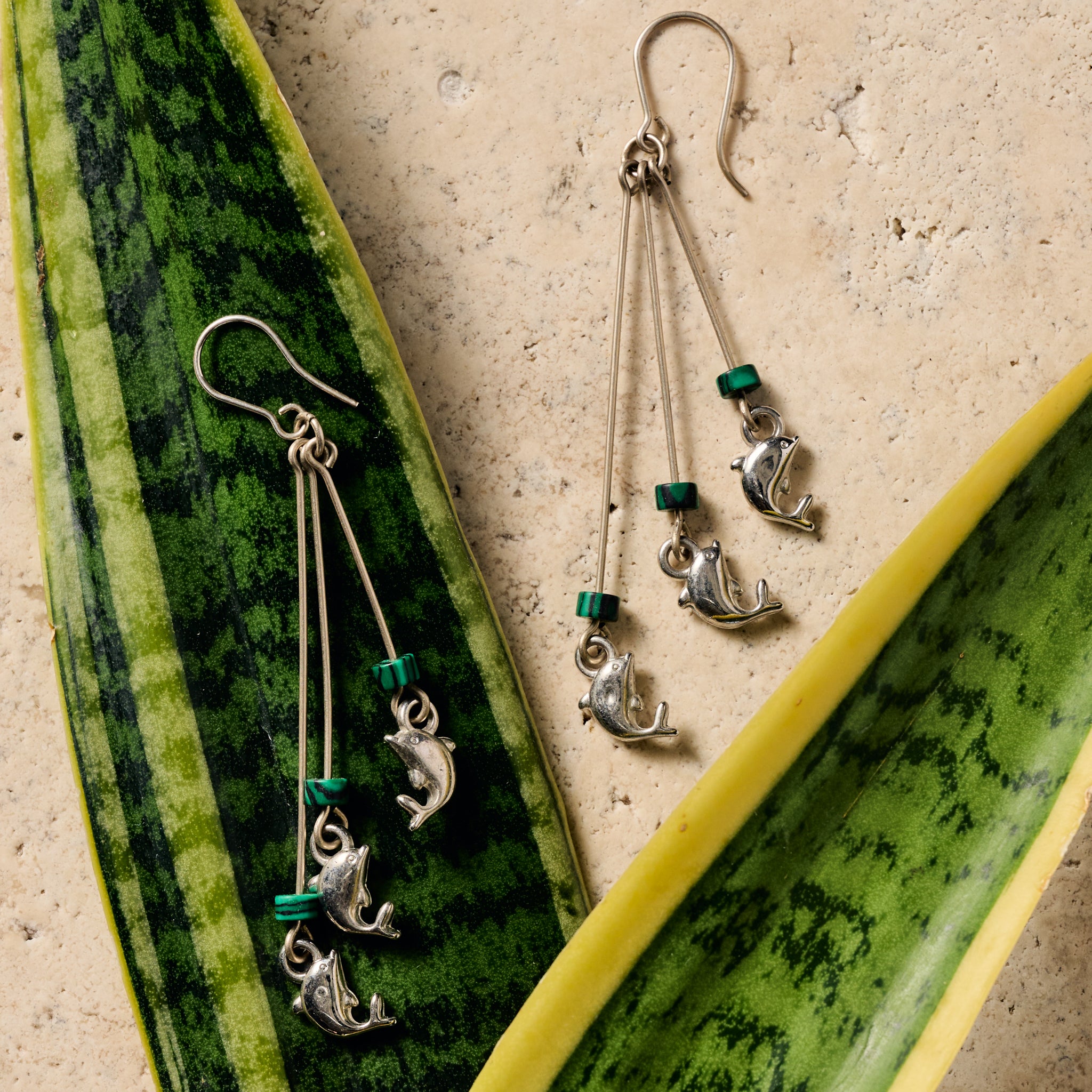 Mancora Dolphin Dangle Earrings - Ten Thousand Villages