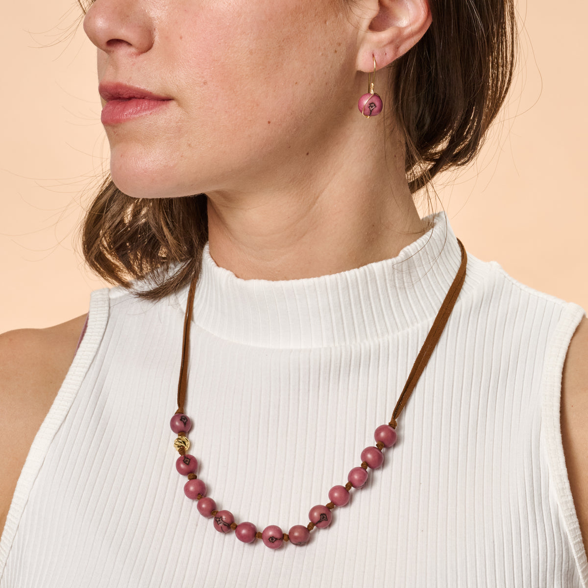 Lavender Seed Earrings - Ten Thousand Villages