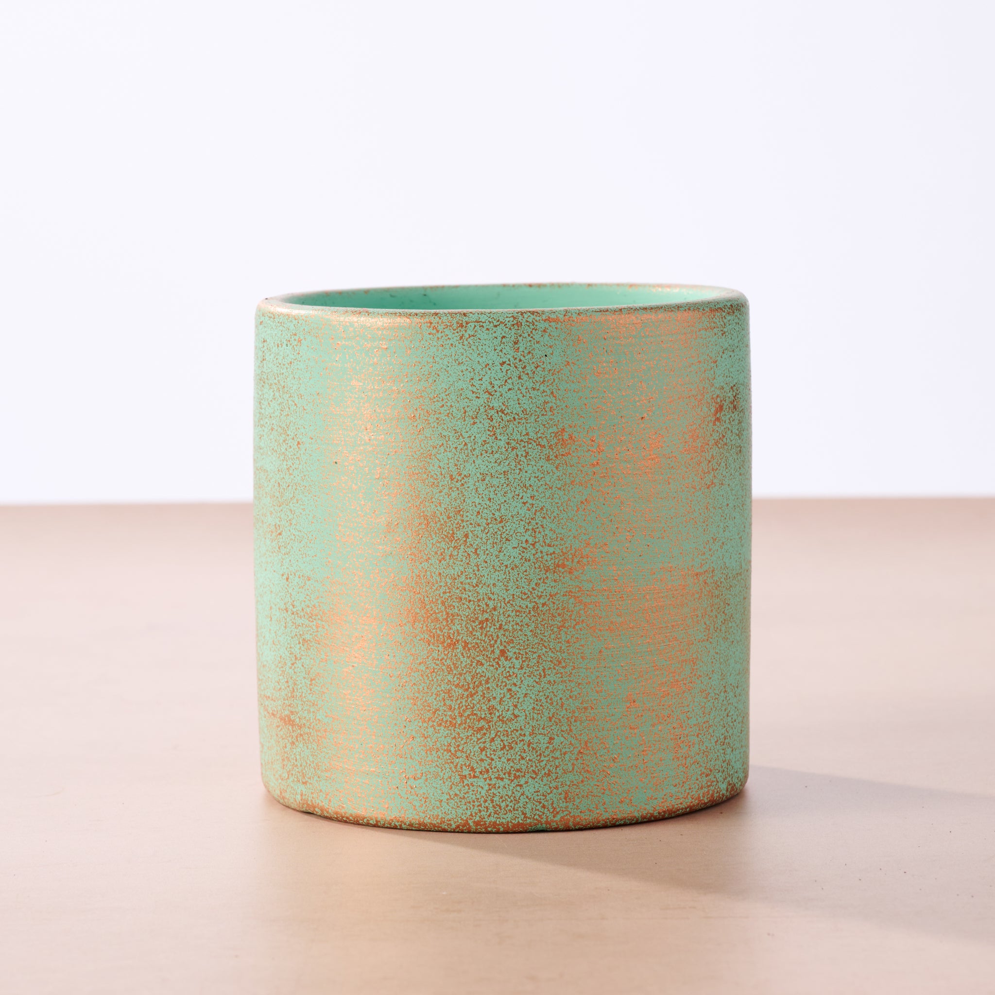 Chota Terracotta Mini Planter - Turquoise - Ten Thousand Villages