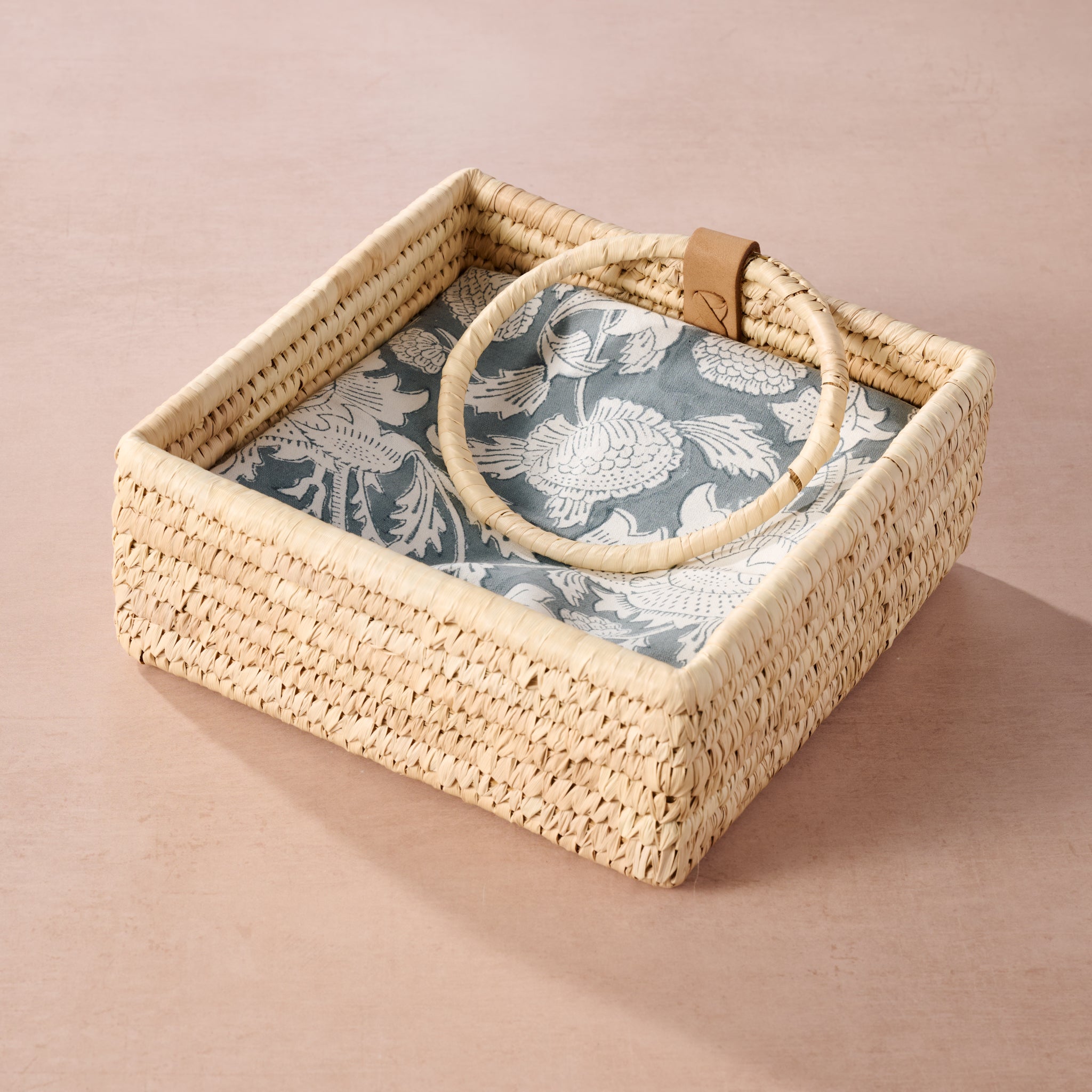 Khejur Woven Palm Leaf Napkin Basket - Ten Thousand Villages