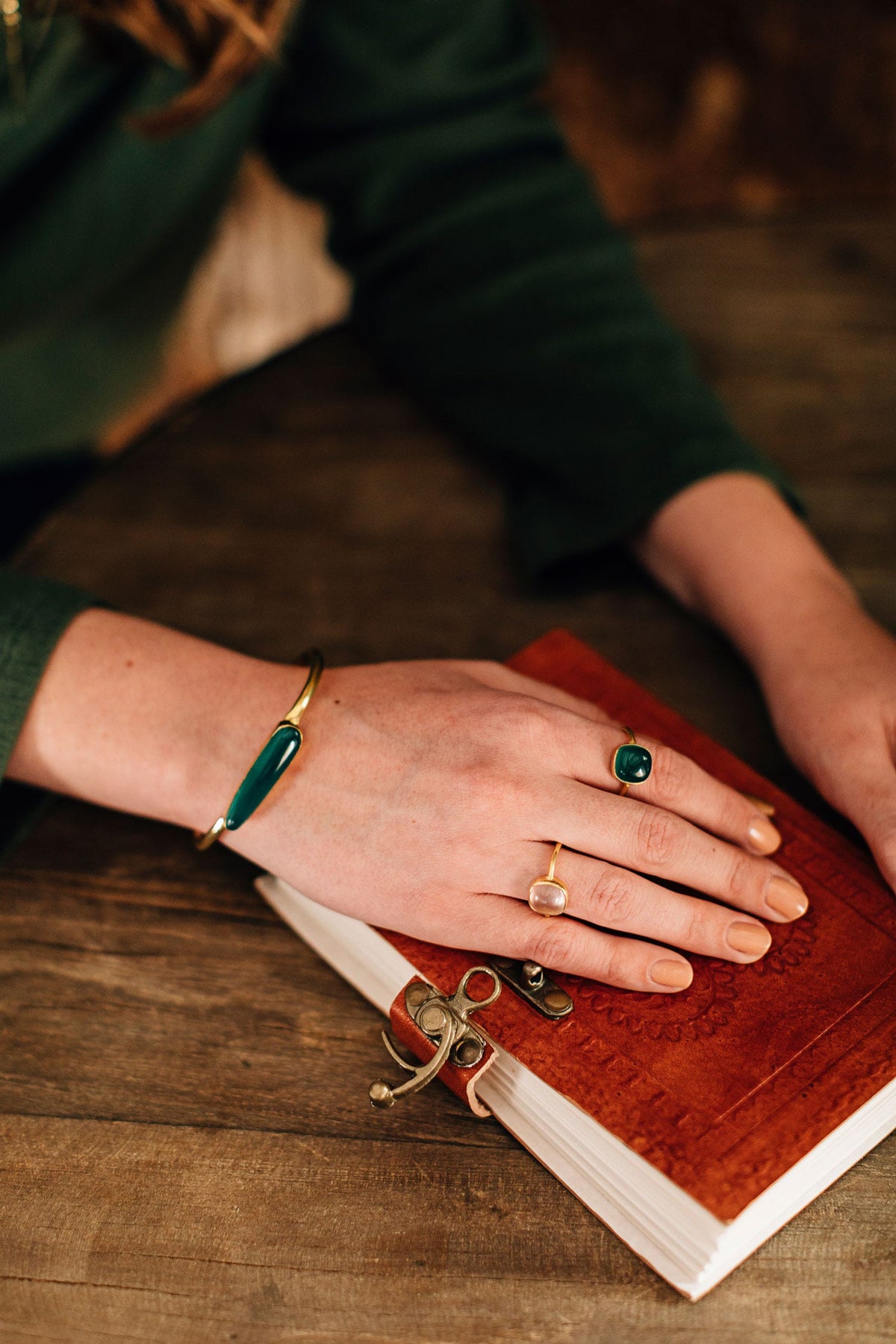 Green Onyx Ring