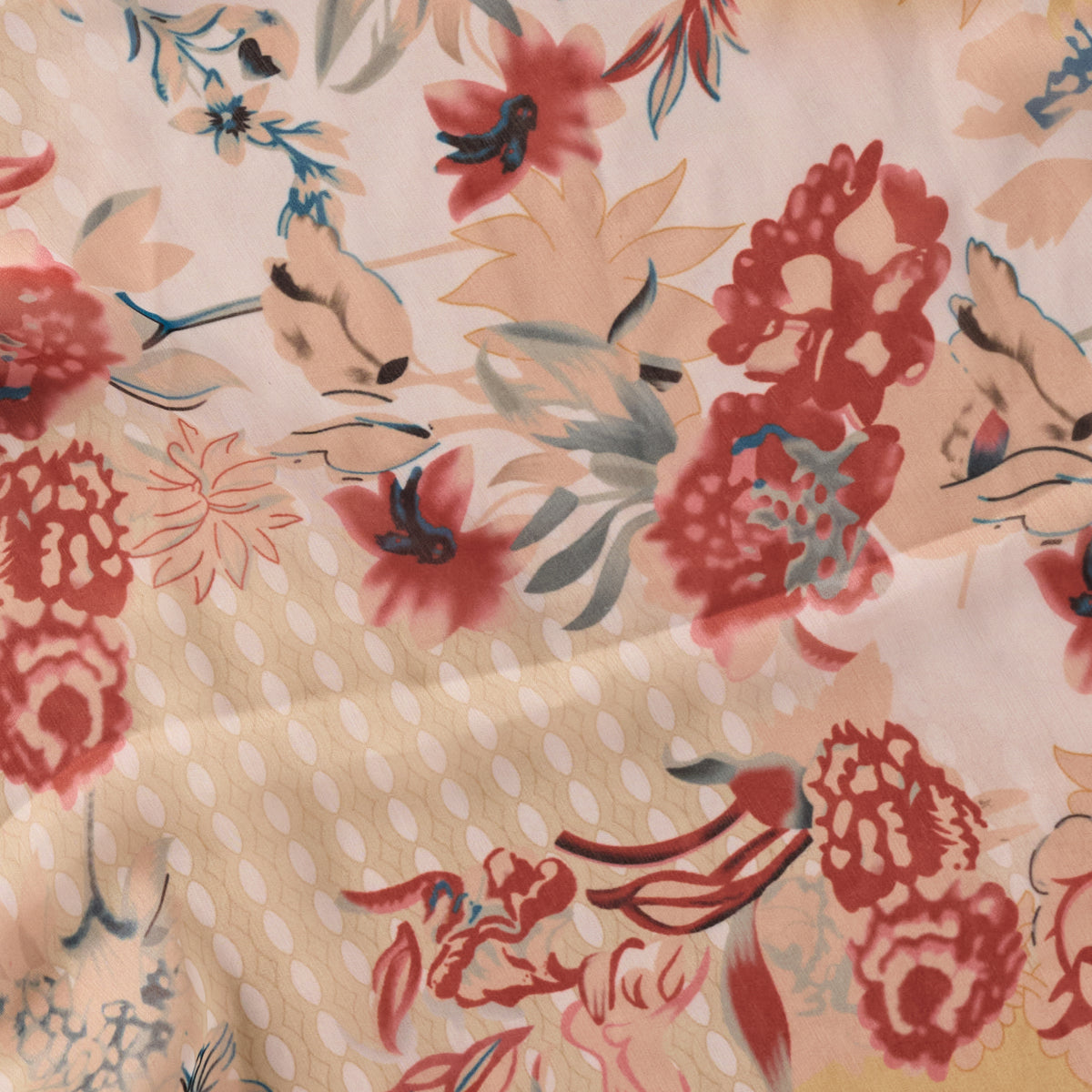 Sharad Floral Chiffon Scarf - Ten Thousand Villages