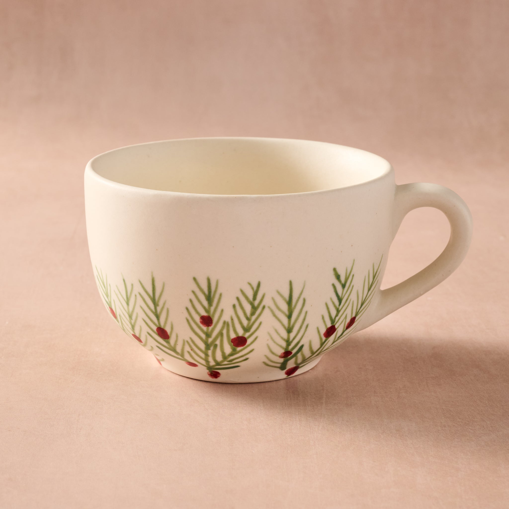 Sardee Holly Oversized Ceramic Mug - Ten Thousand Villages