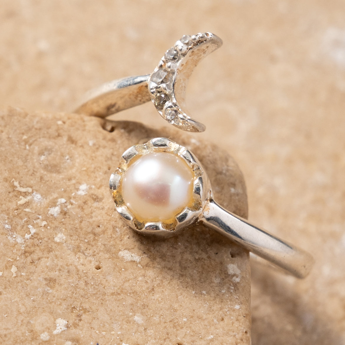 Vidula Sun & Moon Ring - Ten Thousand Villages