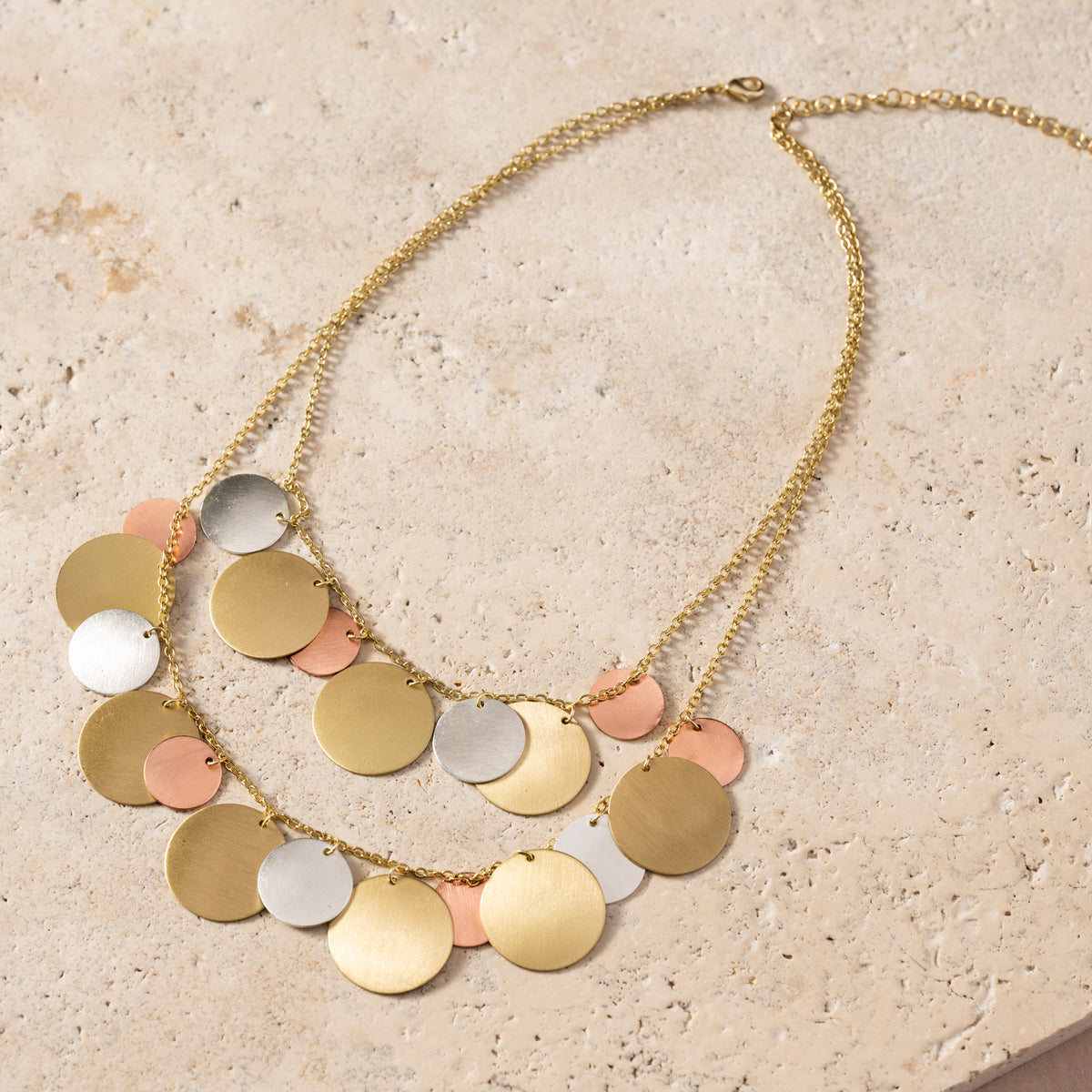 Jharana Layered Disc Necklace - Ten Thousand Villages