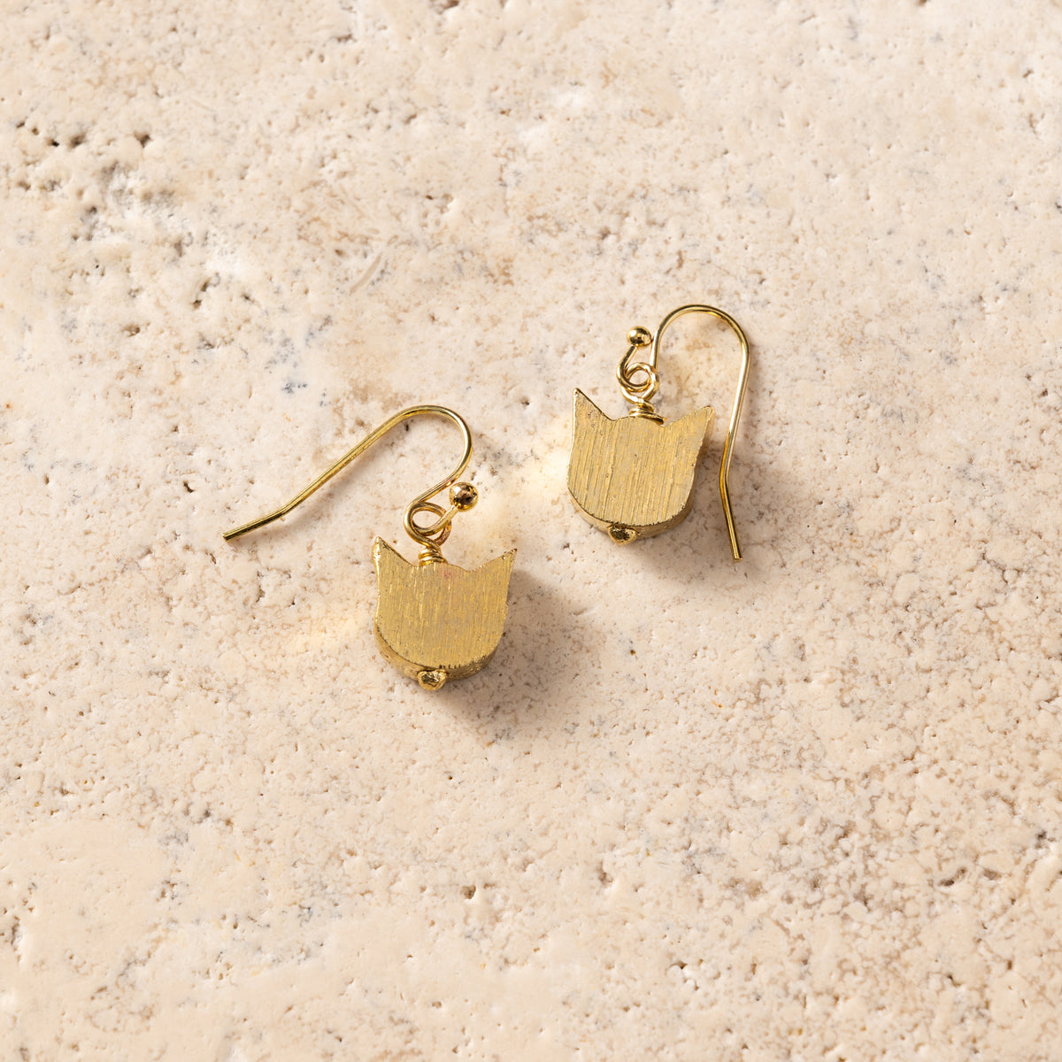 Thoda Dainty Cat Earrings - Ten Thousand Villages