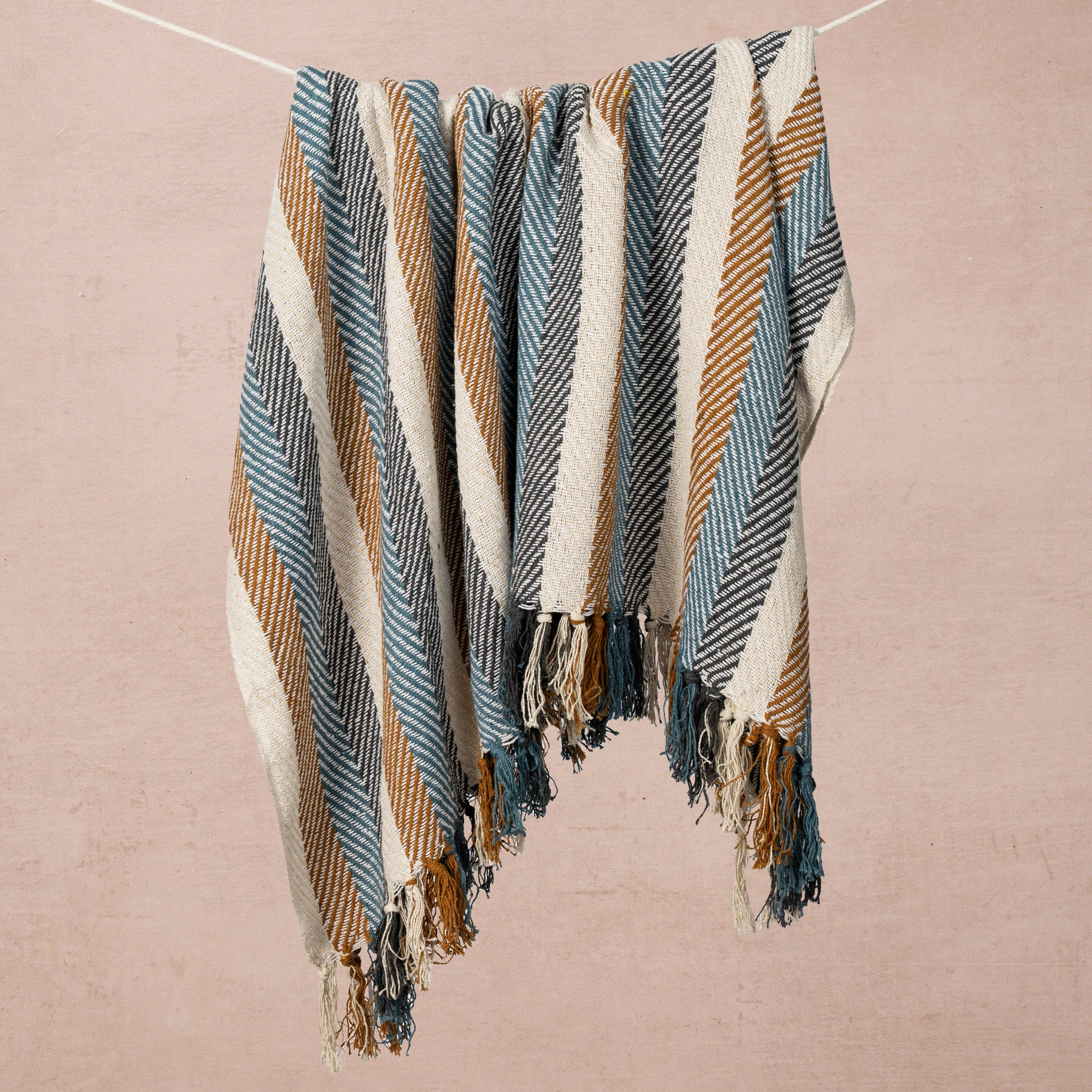 Choolha Winter Stripe Blanket - Ten Thousand Villages