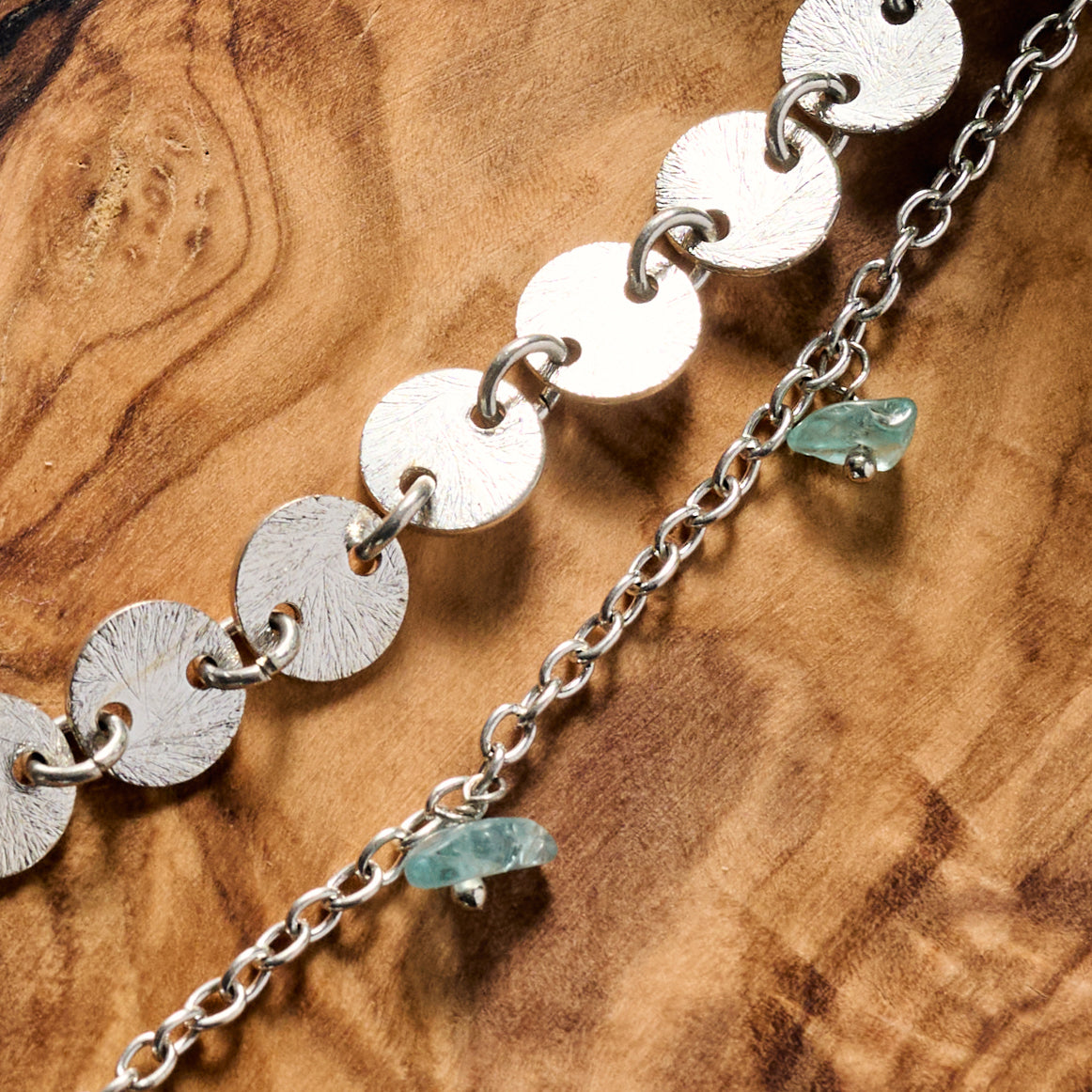 Dohara Disc and Stone Necklace - Ten Thousand Villages