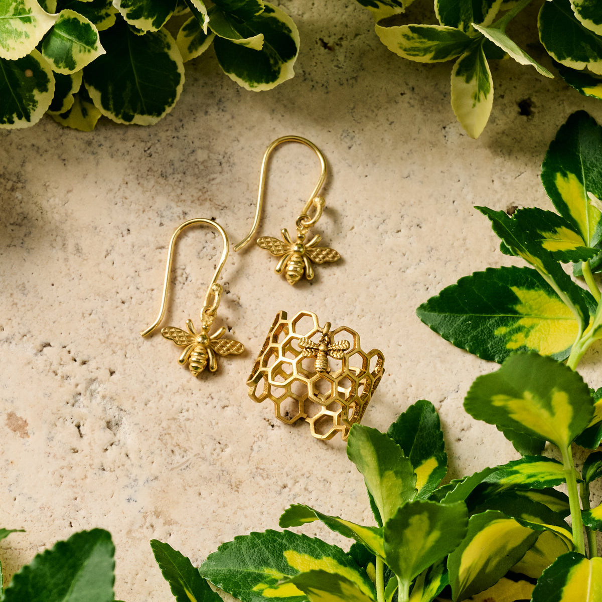 Bee Charmed Dangle Earrings - Ten Thousand Villages