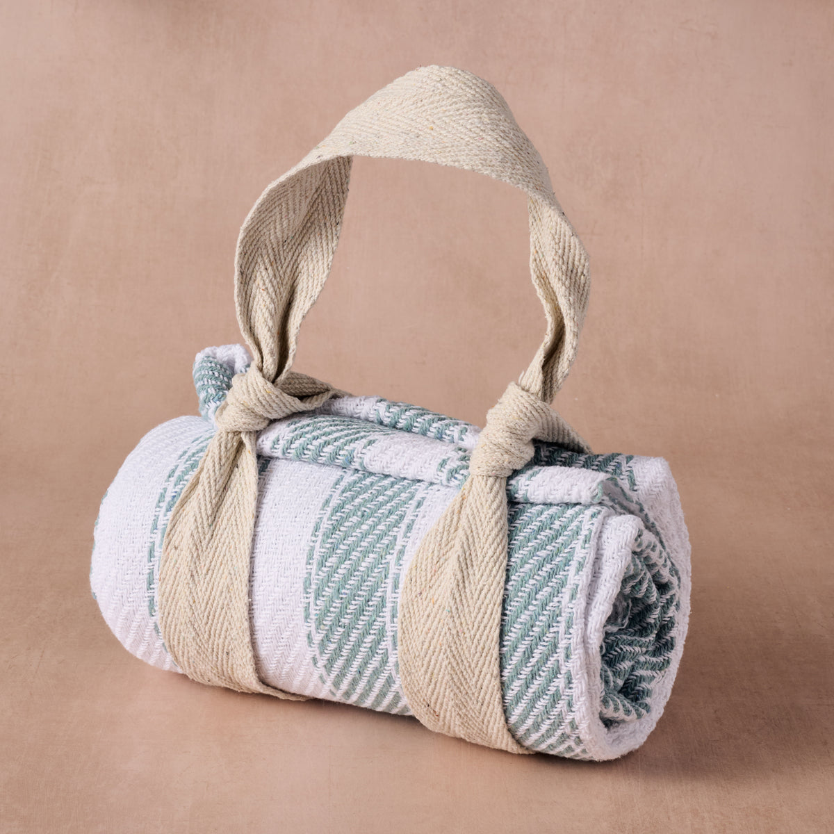 Garmee Upcycled Cotton Beach Blanket - Blue - Ten Thousand Villages