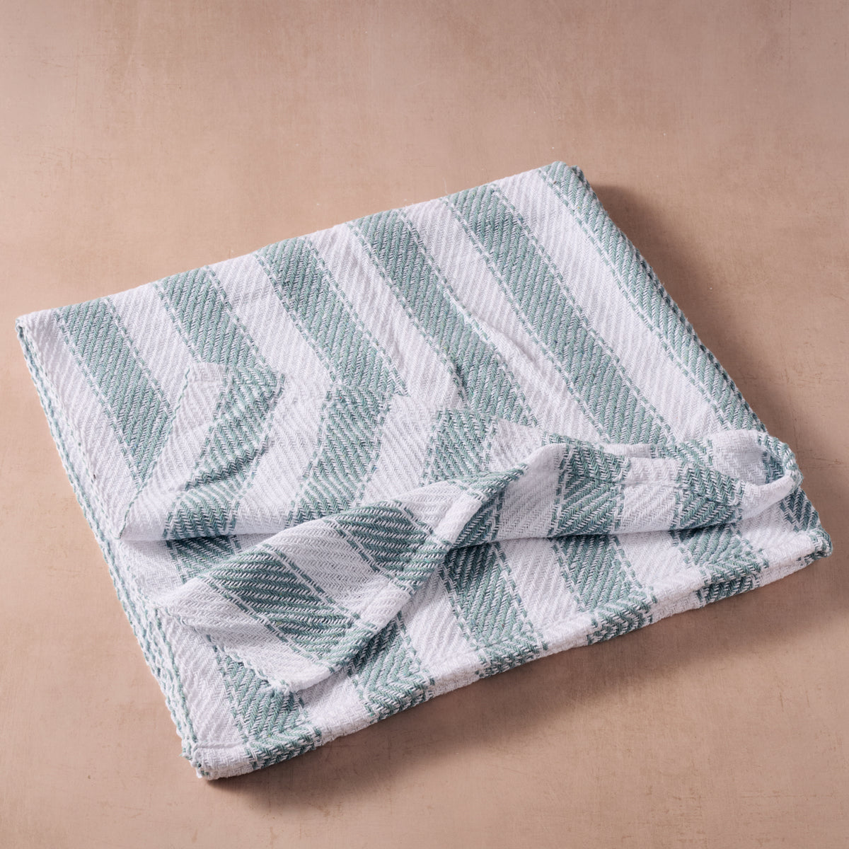 Garmee Upcycled Cotton Beach Blanket - Blue - Ten Thousand Villages