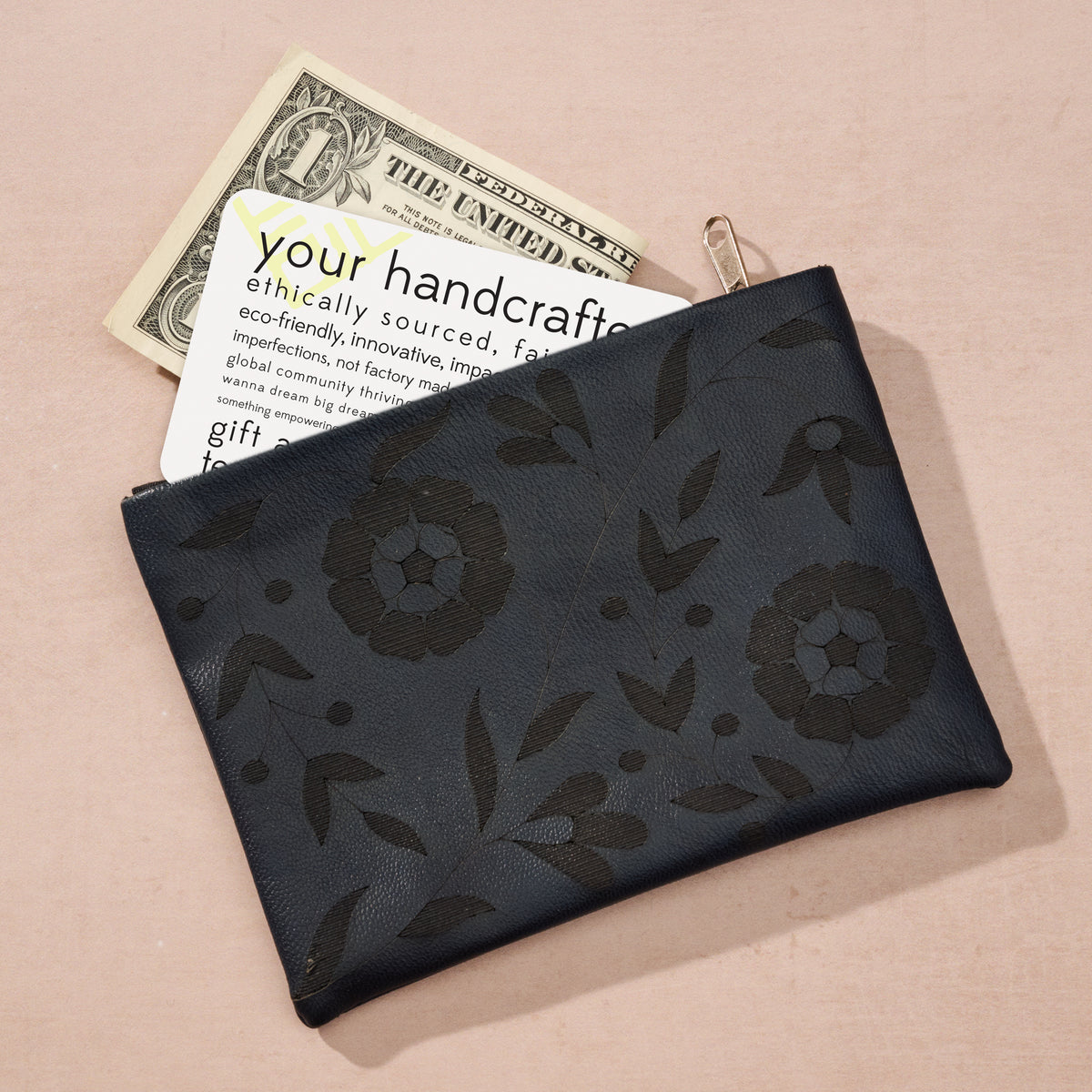 Gahara Embossed Coin Purse - Ten Thousand Villages