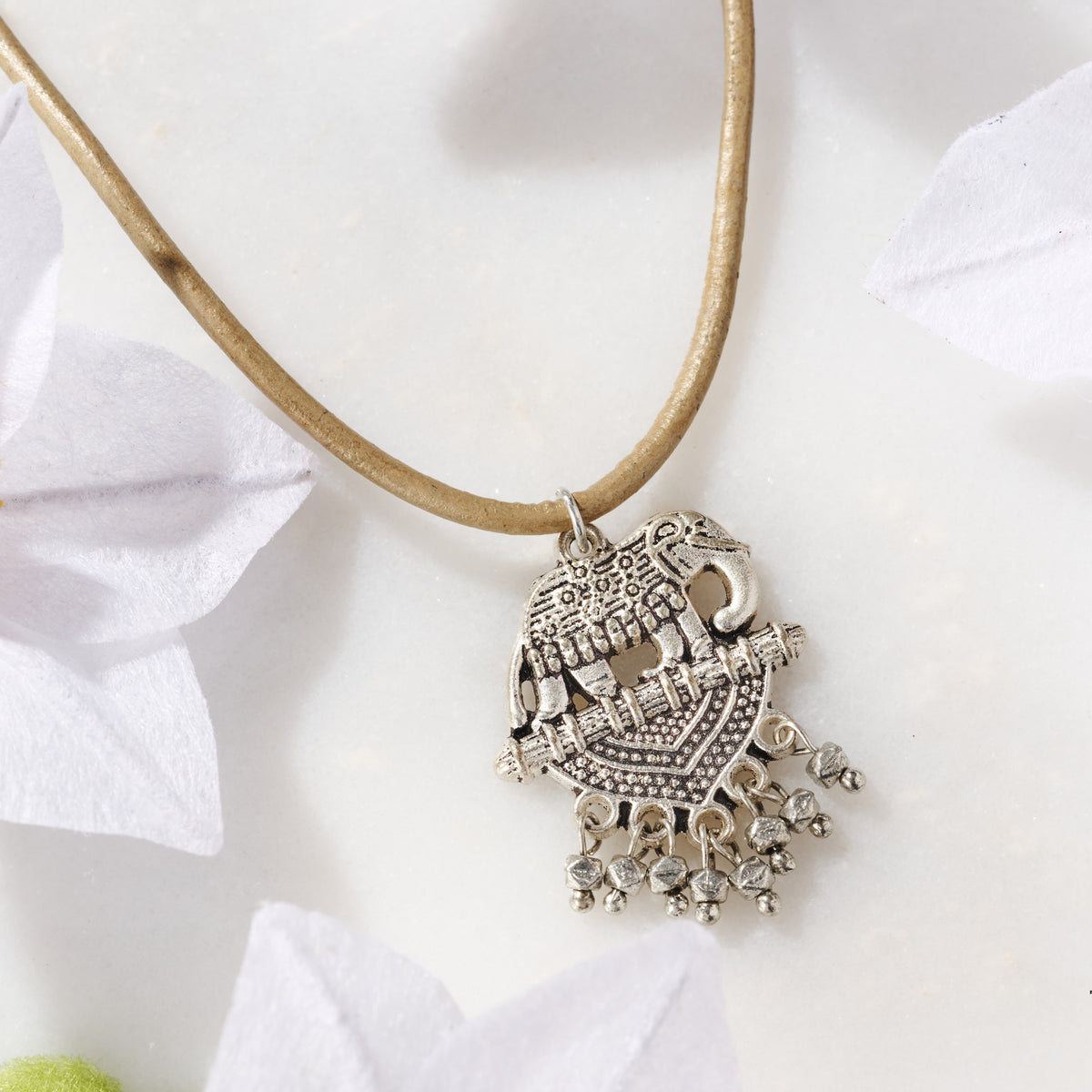 Vijaya Elephant Pendant Necklace - Ten Thousand Villages