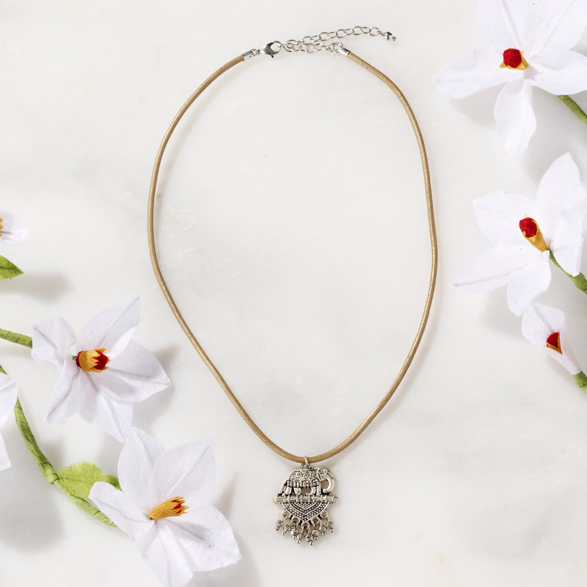 Vijaya Elephant Pendant Necklace - Ten Thousand Villages
