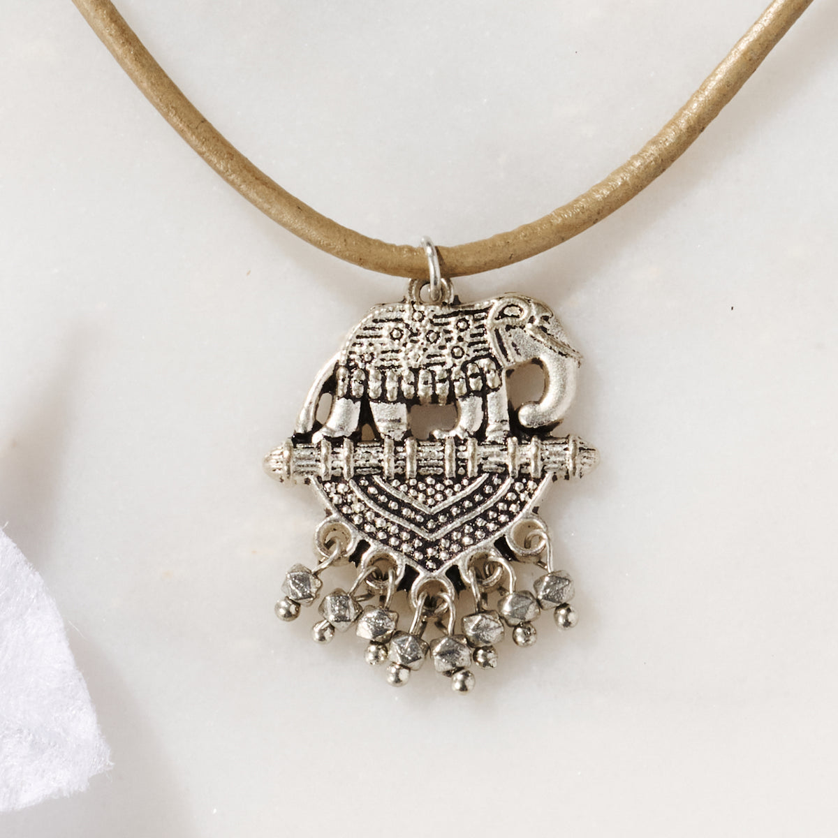 Vijaya Elephant Pendant Necklace - Ten Thousand Villages