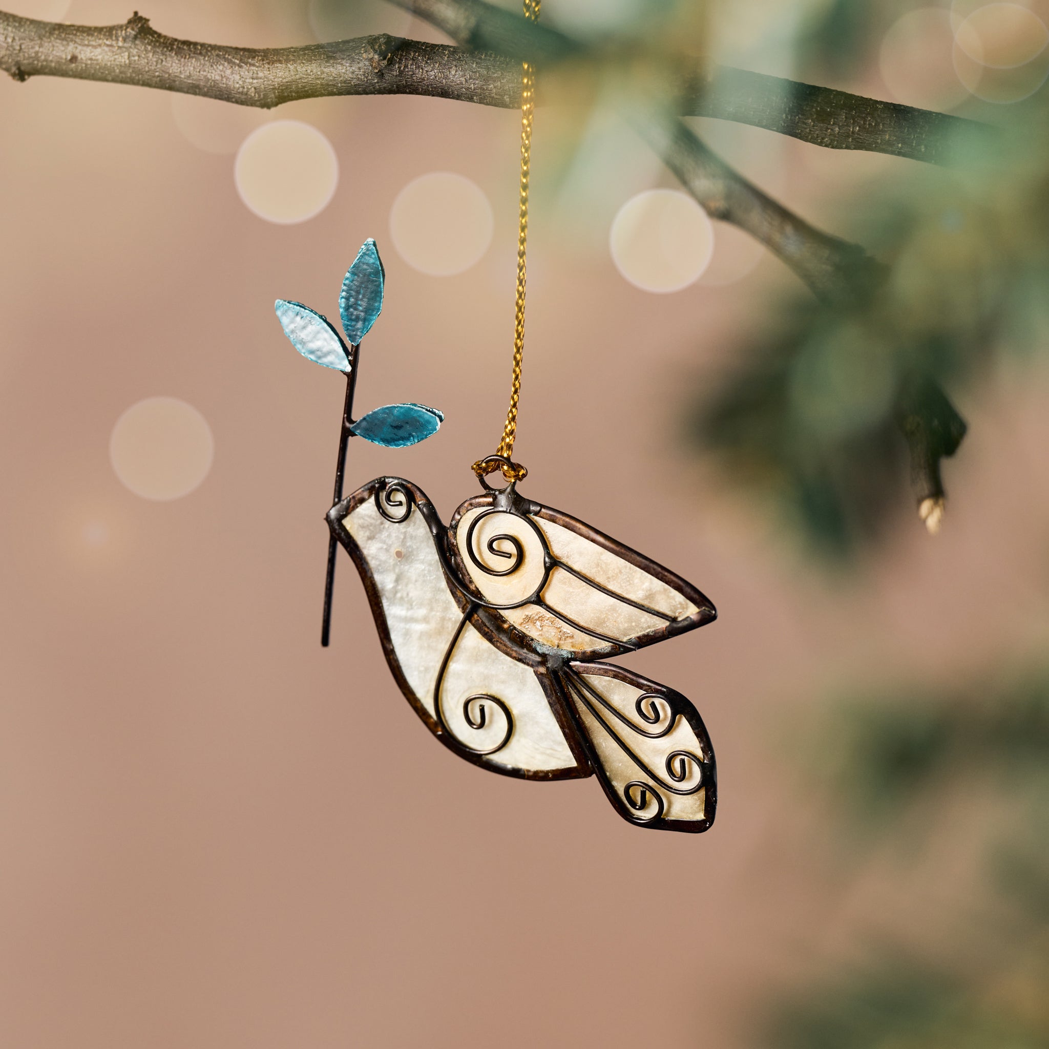 Olive Branch Dove Ornament - Ten Thousand Villages