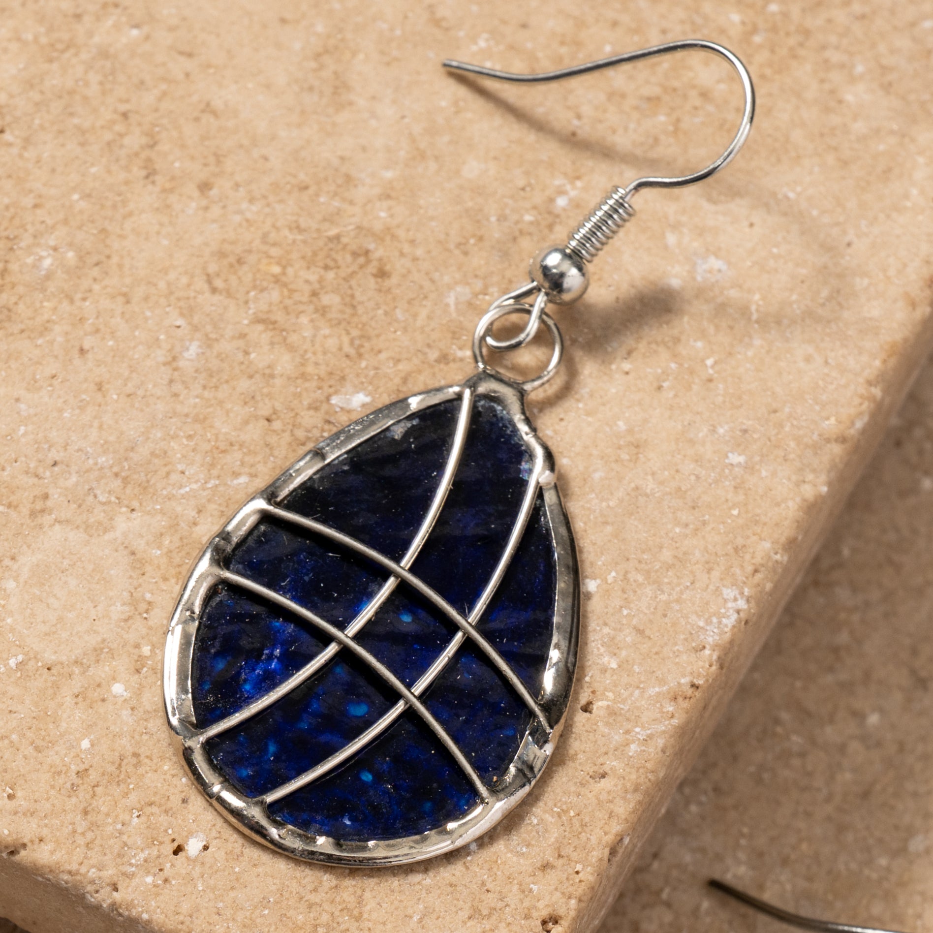 Habi Capiz Teardrop Earrings - Ten Thousand Villages