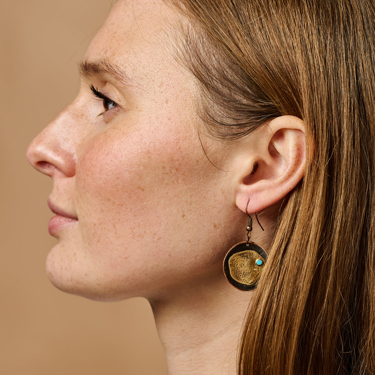Adrift - Hammered Copper Earrings - Ten Thousand Villages