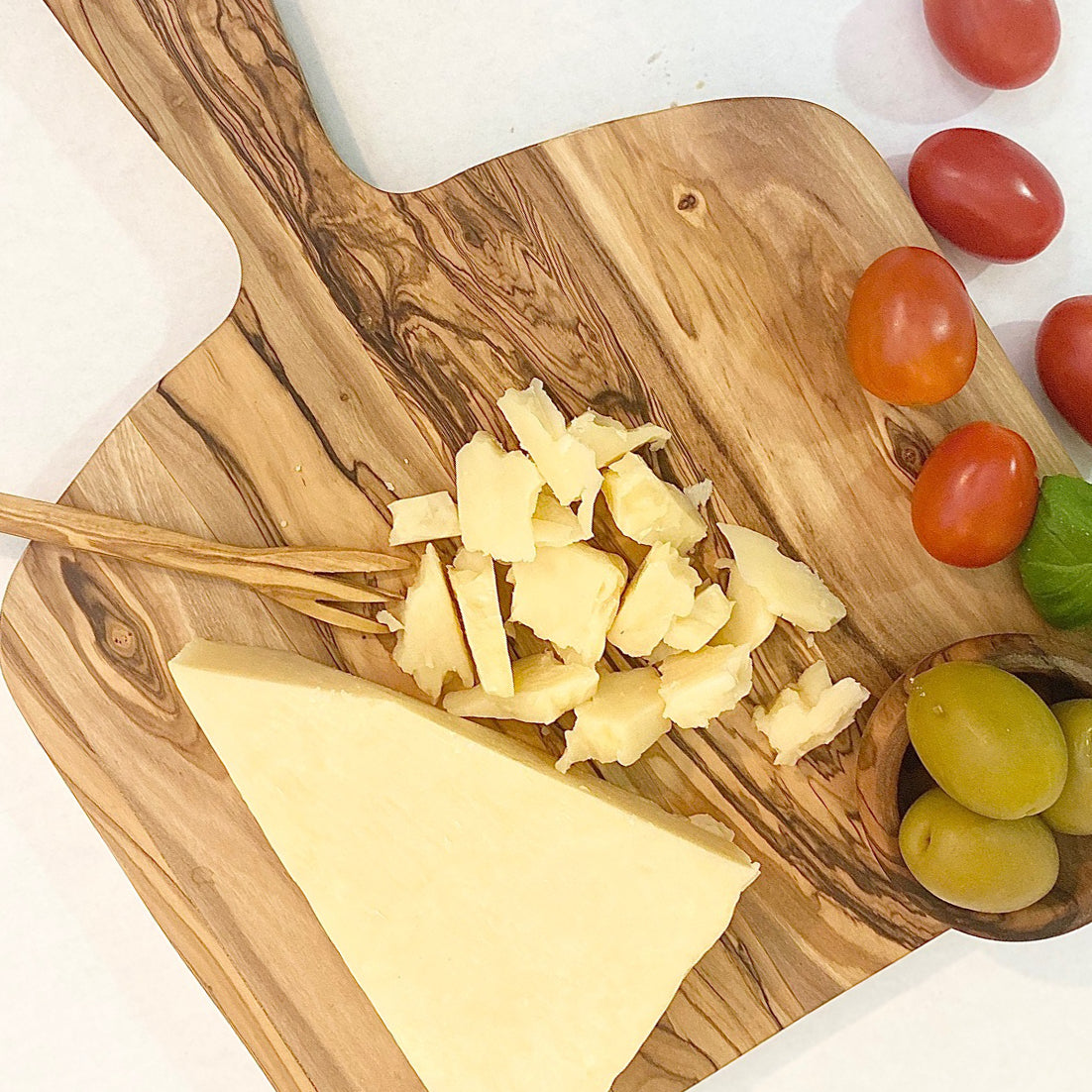 Qalil Olive Wood Cheese Board - Ten Thousand Villages