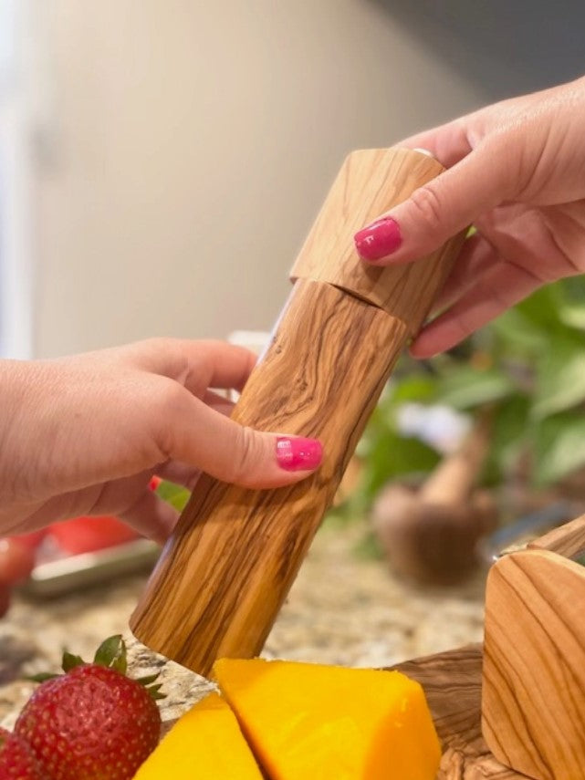 Amal Olive Wood Pepper Mill - Ten Thousand Villages