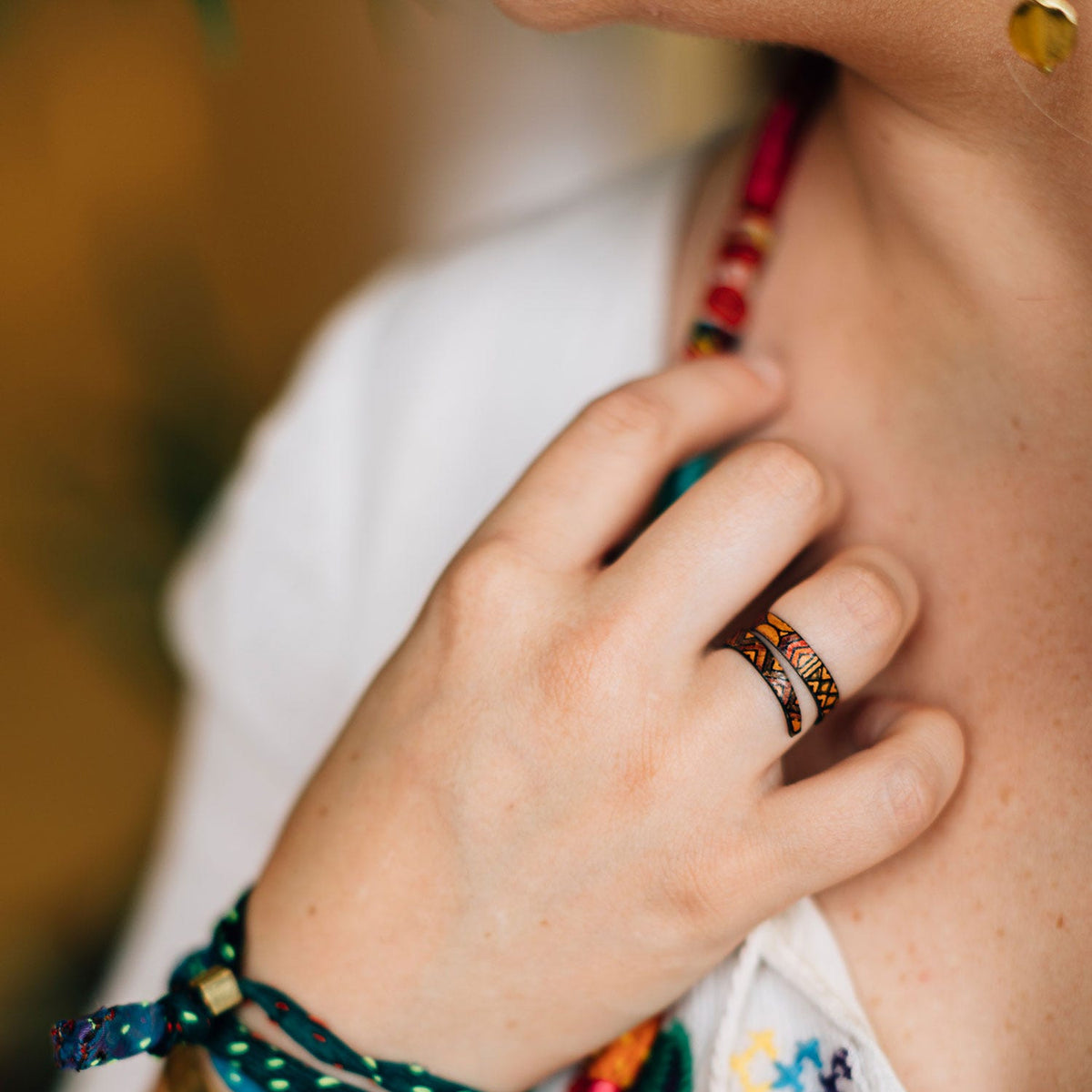 Geometric Spiral Ring - Ten Thousand Villages
