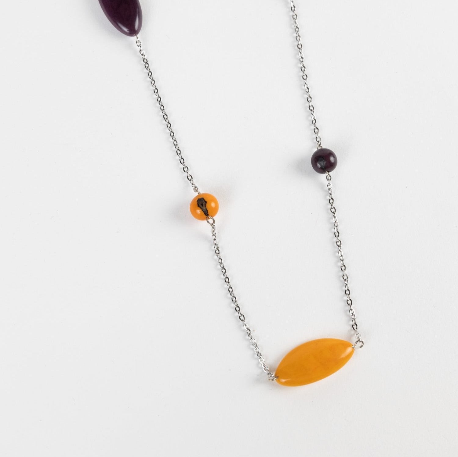 Amethyst Hues Tagua Necklace - Ten Thousand Villages