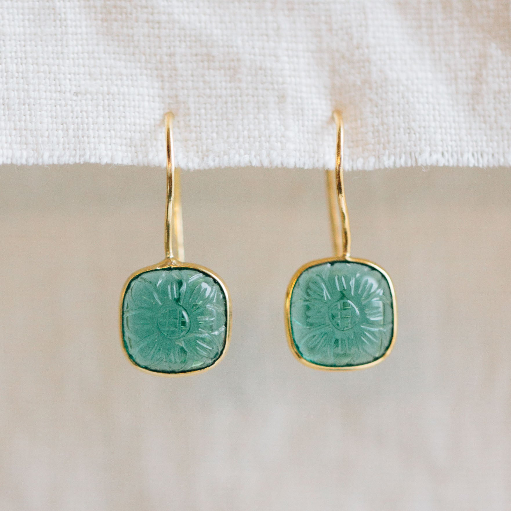 Lalita Blue Daisy Dangle Earrings - Ten Thousand Villages