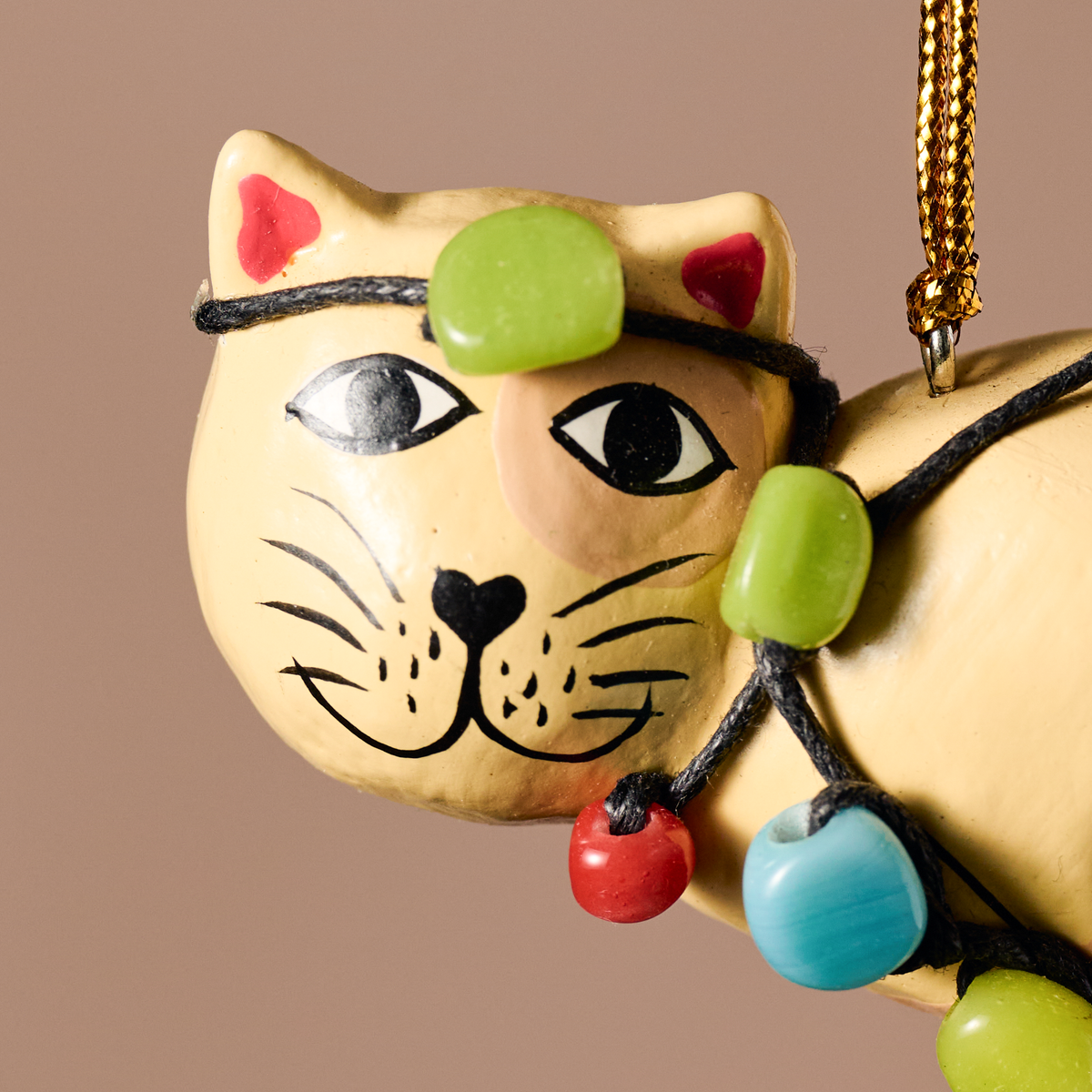 Tangled Up Cat Ornament - Ten Thousand Villages