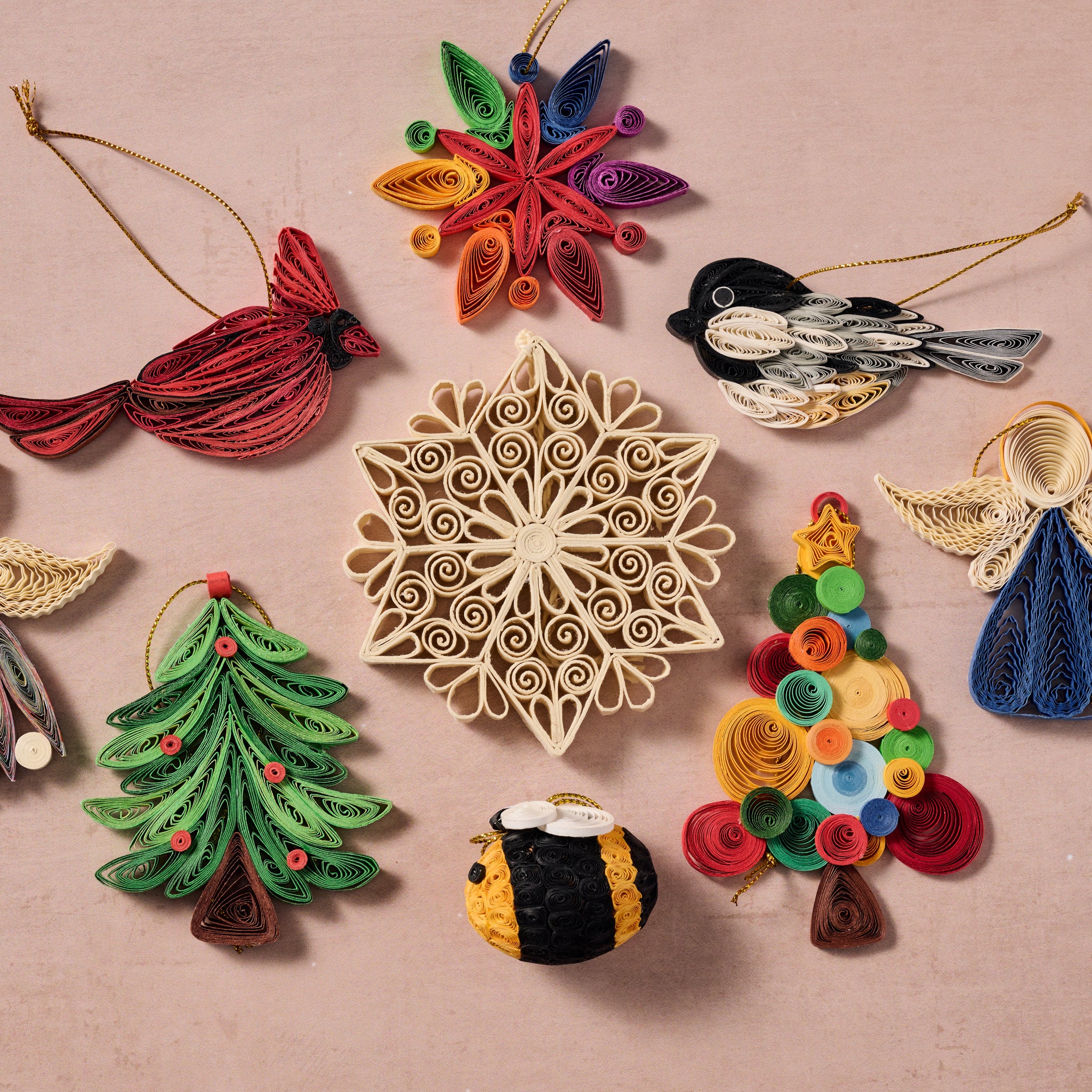 Banh Quilled Tree Ornament - Ten Thousand Villages
