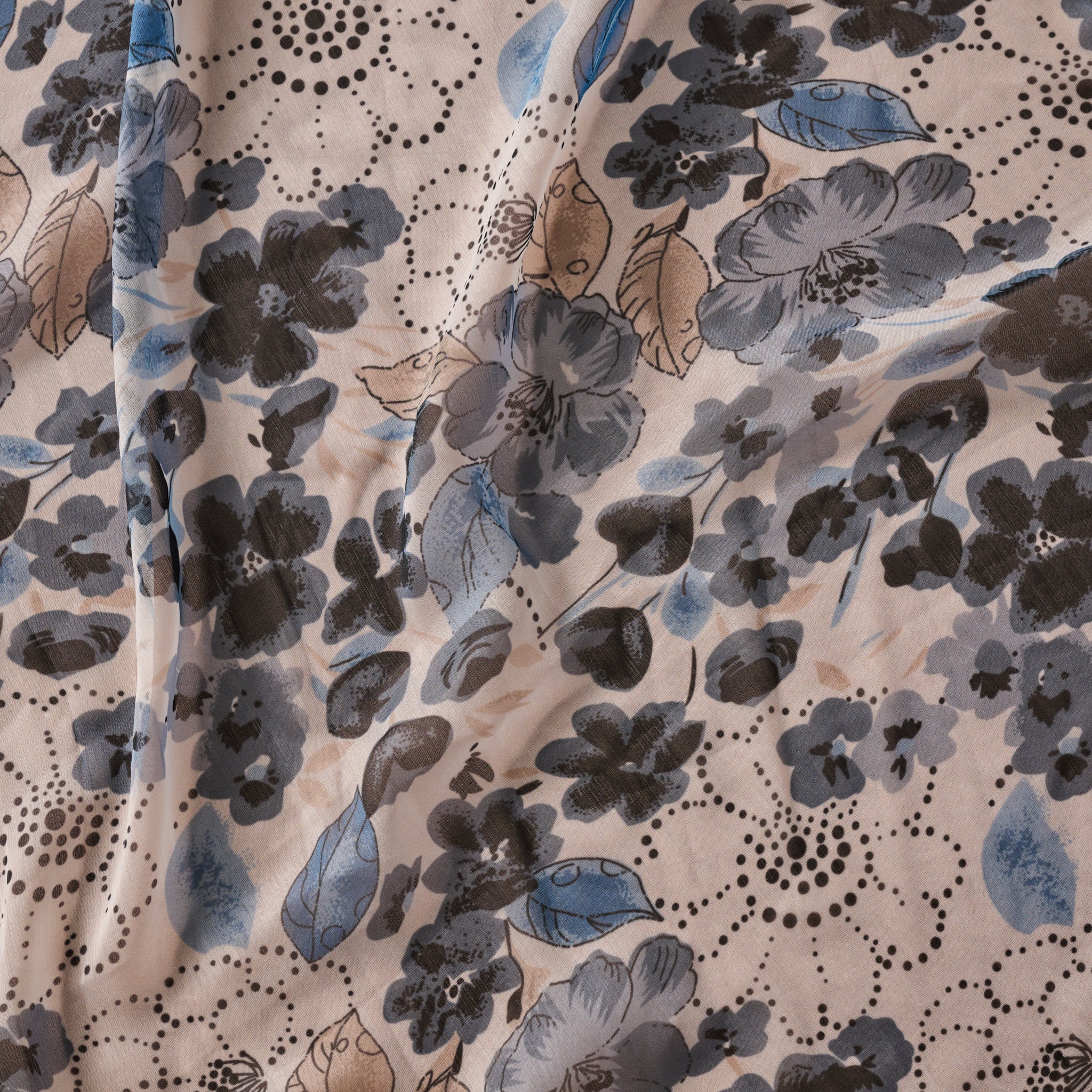 Samiti Floral Chiffon Scarf - Ten Thousand Villages