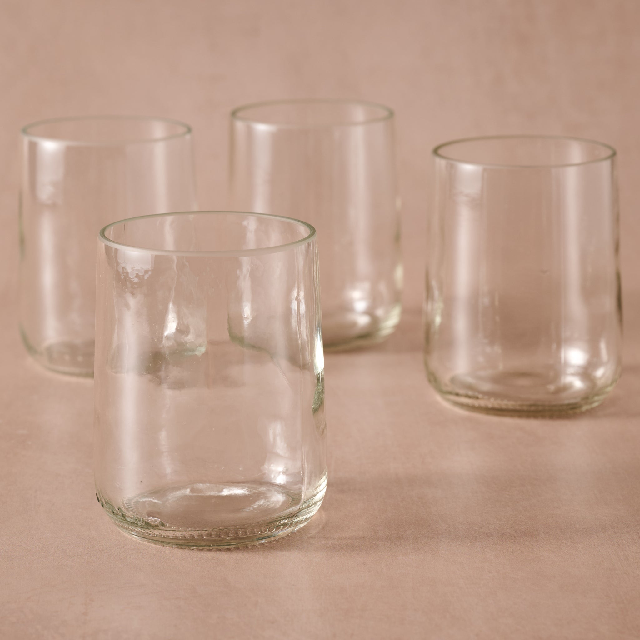 Gronn Upcycled Tumbler Set of Four - 8 Oz Clear - Ten Thousand Villages